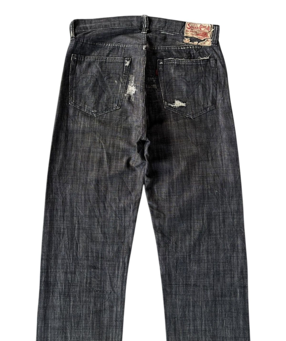 Sugar Cane 🔥VINTAGE SUGAR CANE TOYO ENTERPRISE Distressed Denim Jeans Size US 32 / EU 48 - 4 Thumbnail