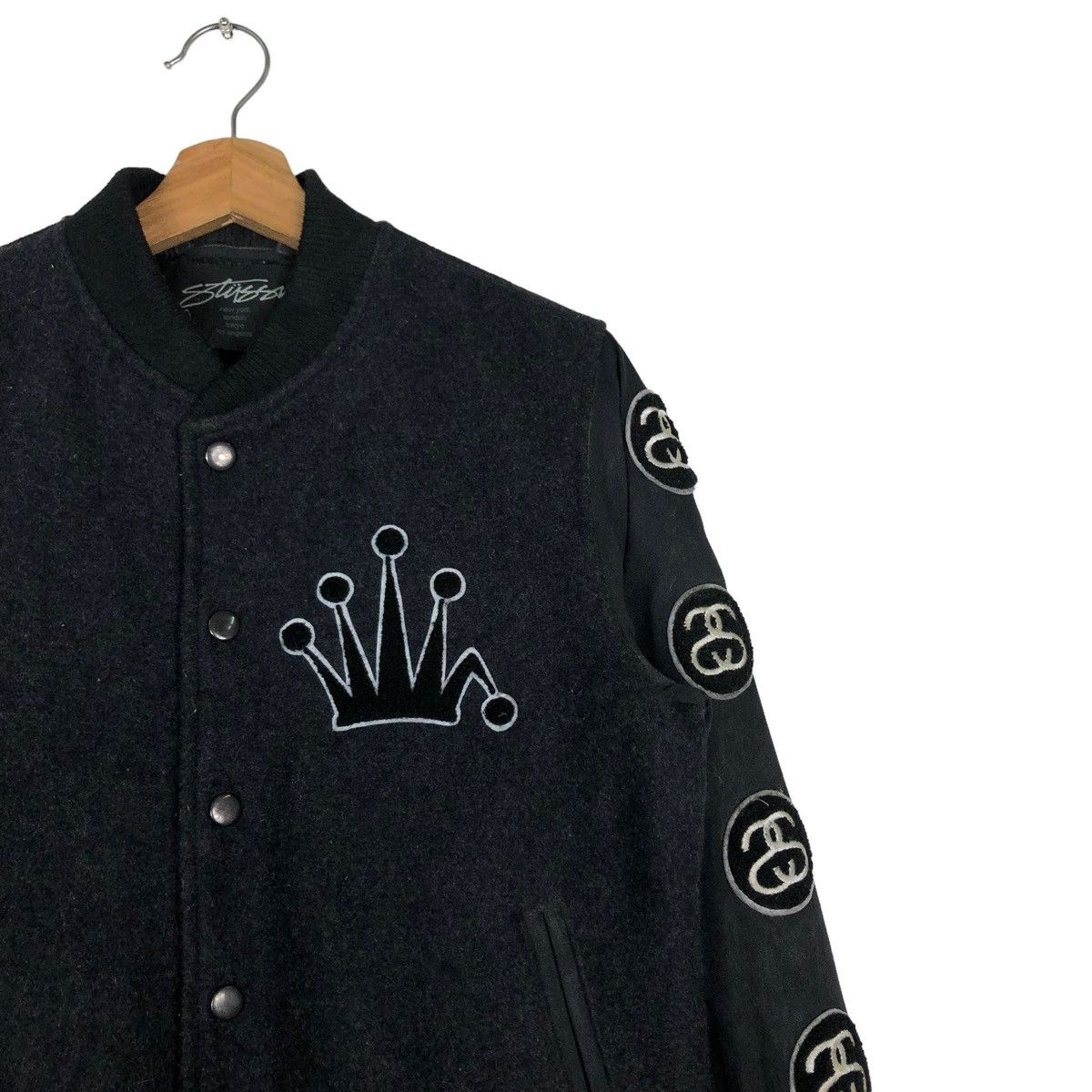 Stussy 🔥STUSSY CREW USA VARSITY JACKET BIG LOGO SPELL OUT Size US M / EU 48-50 / 2 - 7 Thumbnail