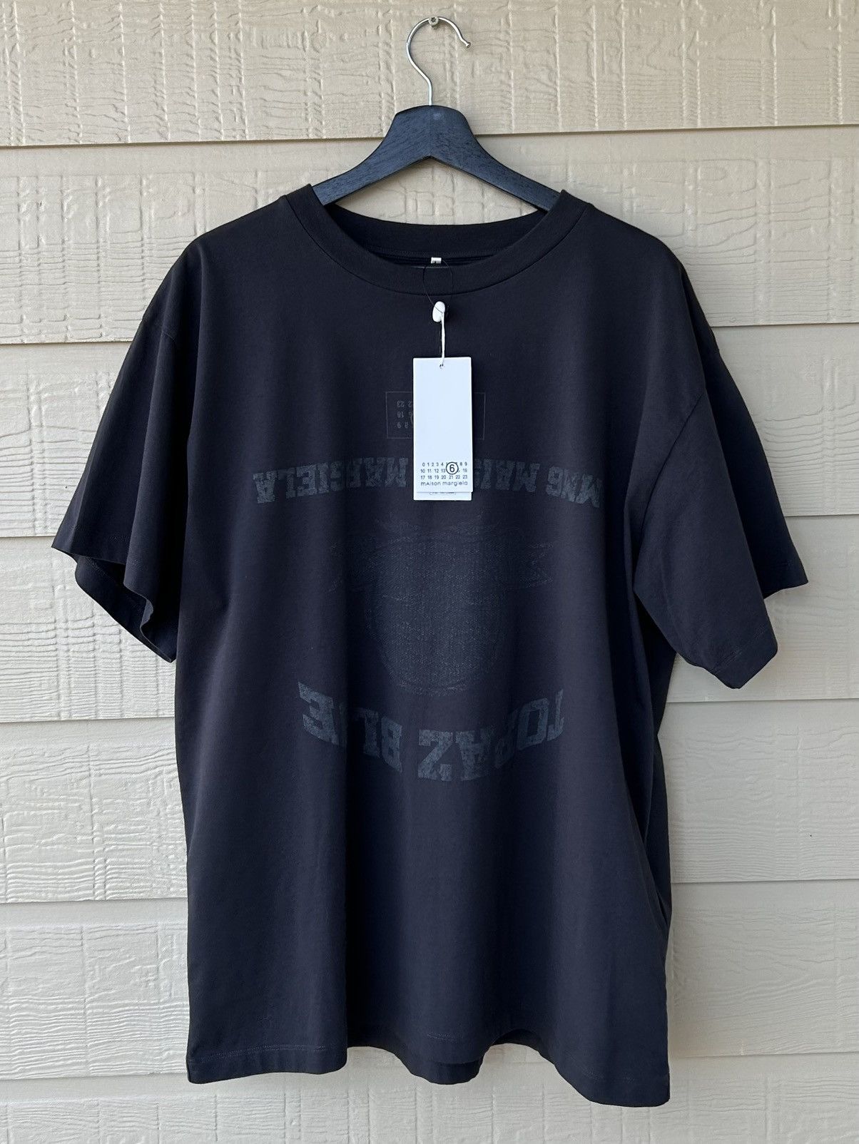 Maison Margiela NEW MAISON MARGIELA MM6 TOPAZ BLUE TEE | Grailed