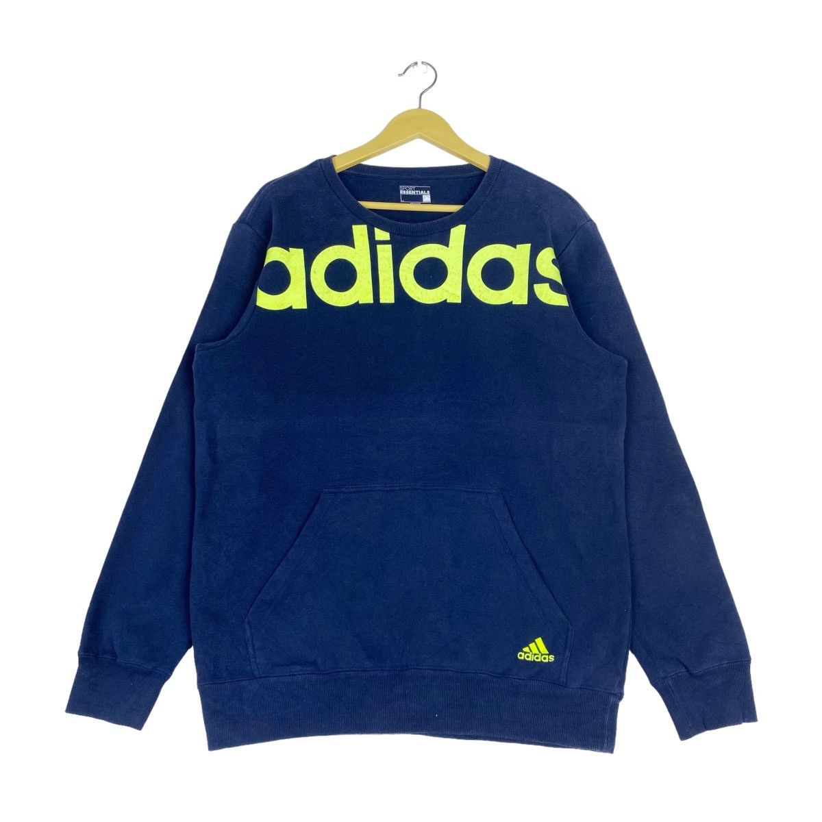 Adidas Adidas Spellout Blue Sweatshirt Crewneck Pullover Jumper Size US S / EU 44-46 / 1 - 1 Thumbnail