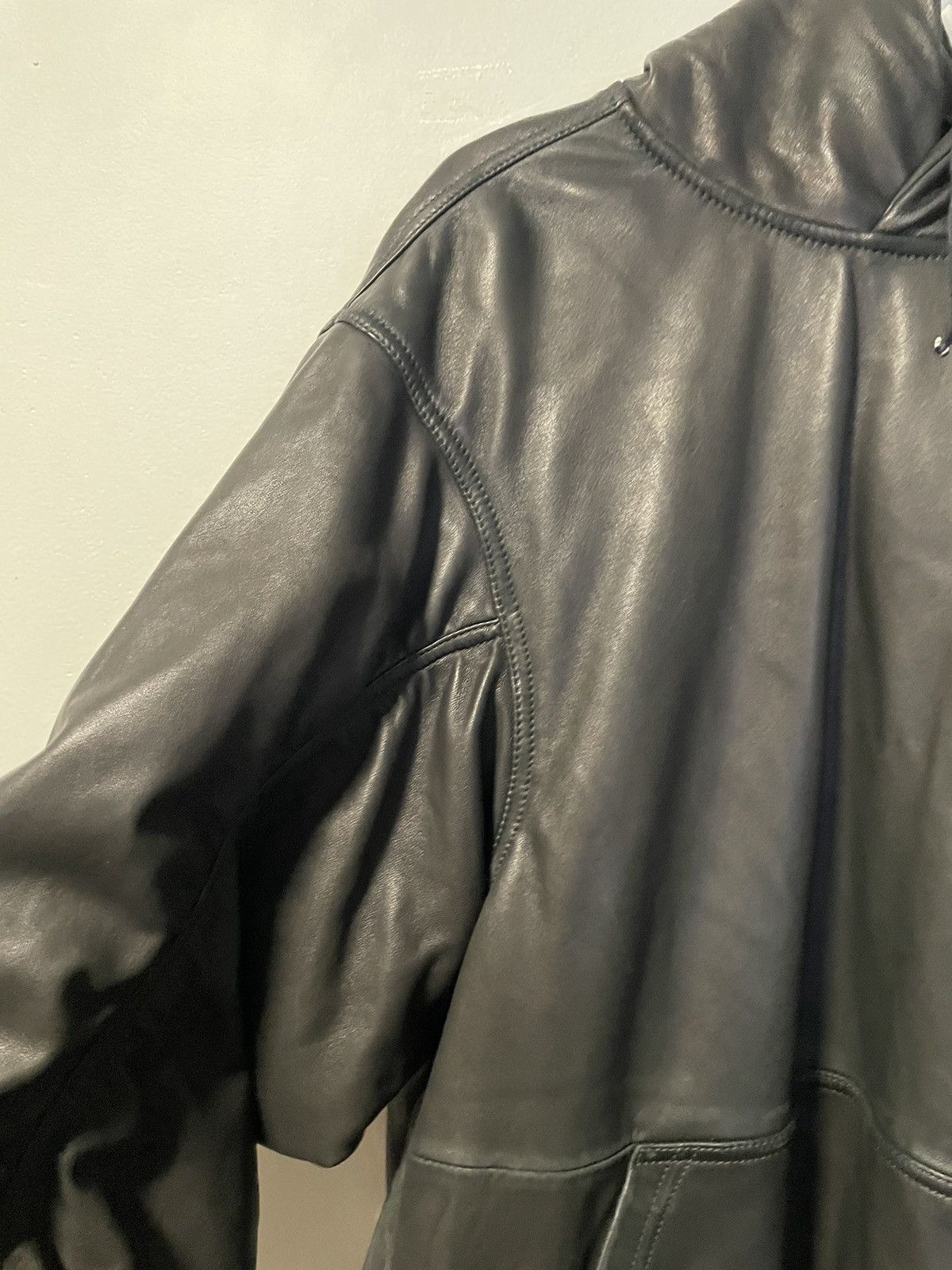 Balenciaga Balenciaga Leather Hoodie Size US M / EU 48-50 / 2 - 4 Thumbnail