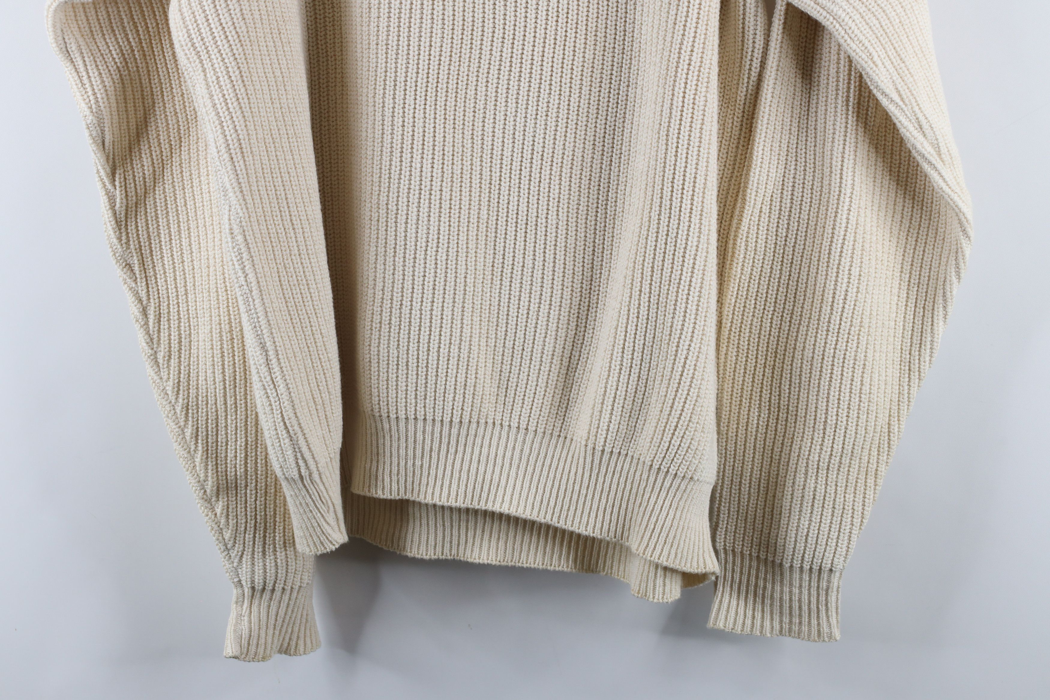 Vintage Vintage 90s Streetwear Monogram Cotton Ribbed Knit Sweater Size US XL / EU 56 / 4 - 12 Thumbnail