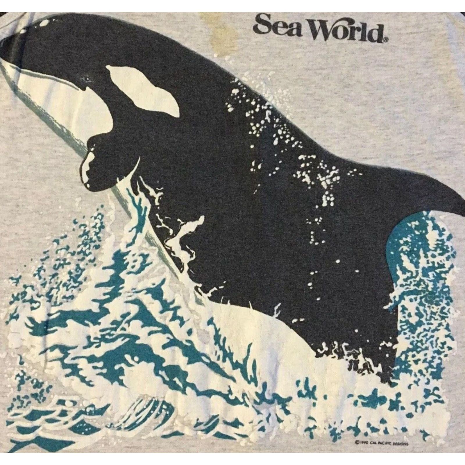 Vintage VINTAGE Sea World Shamu Faded Tank Top Gray S Shirt Men Small Grunge 90s Animals Beach Surf USA Size US S / EU 44-46 / 1 - 2 Thumbnail