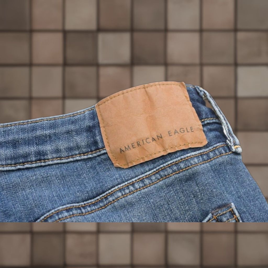 American Eagle AirFlex Slim Straight Stretch Blue Denim Jeans Mens