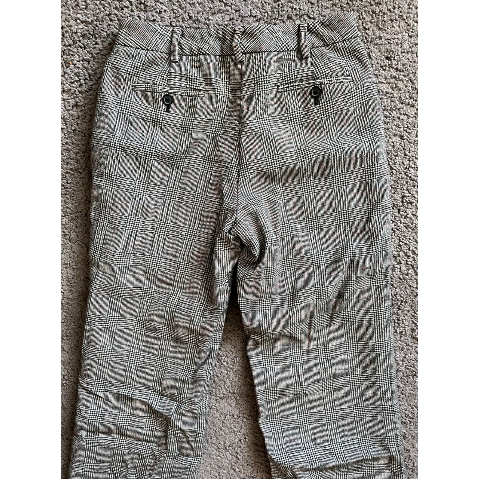 Brooks Brothers BROOKS BROTHERS Pants Womens 6 Multicolor Black Gray Plaid Crop Straight Inseam 27 In Colorful 90s? Size 28" / US 6 / IT 42 - 4 Thumbnail