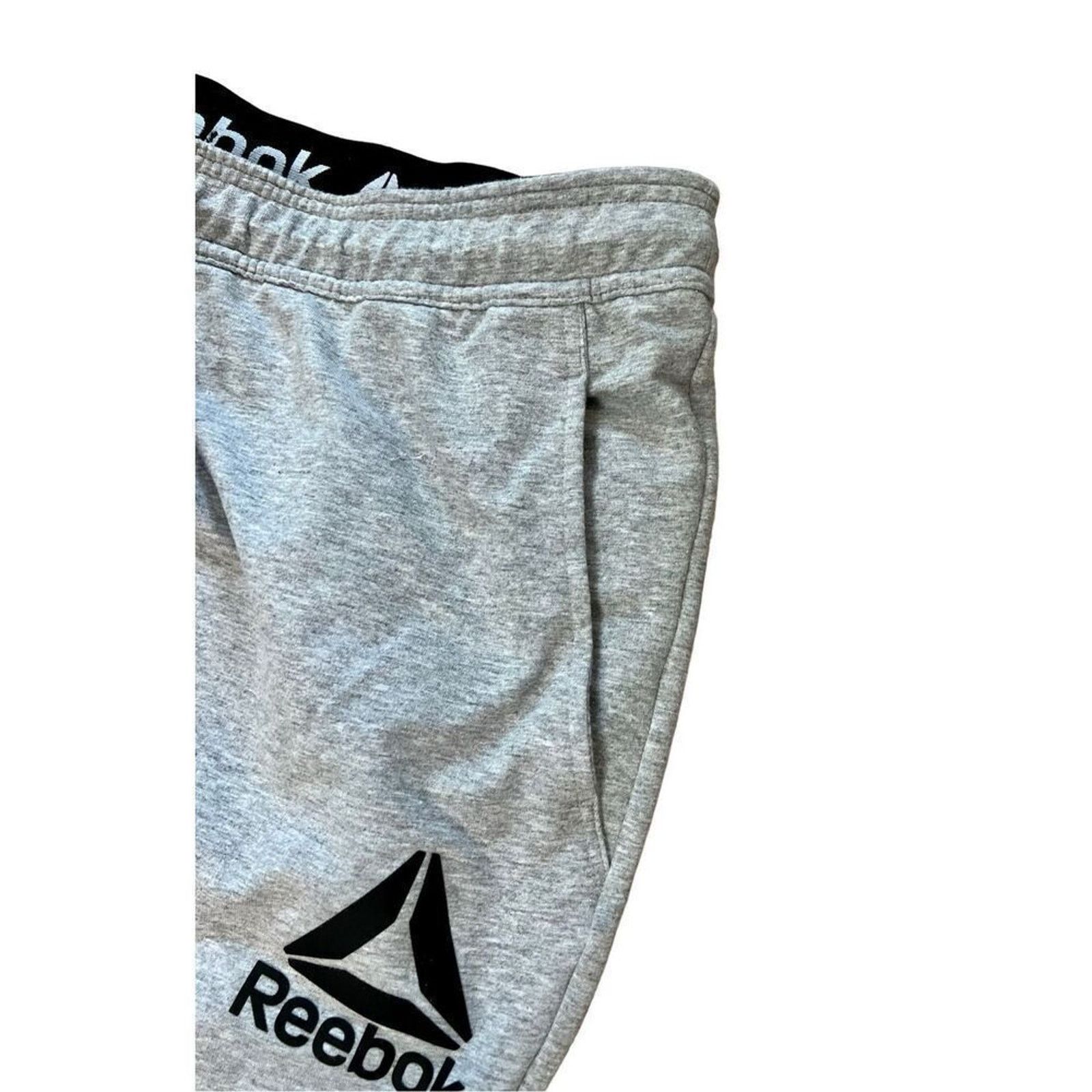Reebok Reebok Performance Grey Terry Knit Joggers Pants X LARGE Size US 38 / EU 54 - 2 Thumbnail