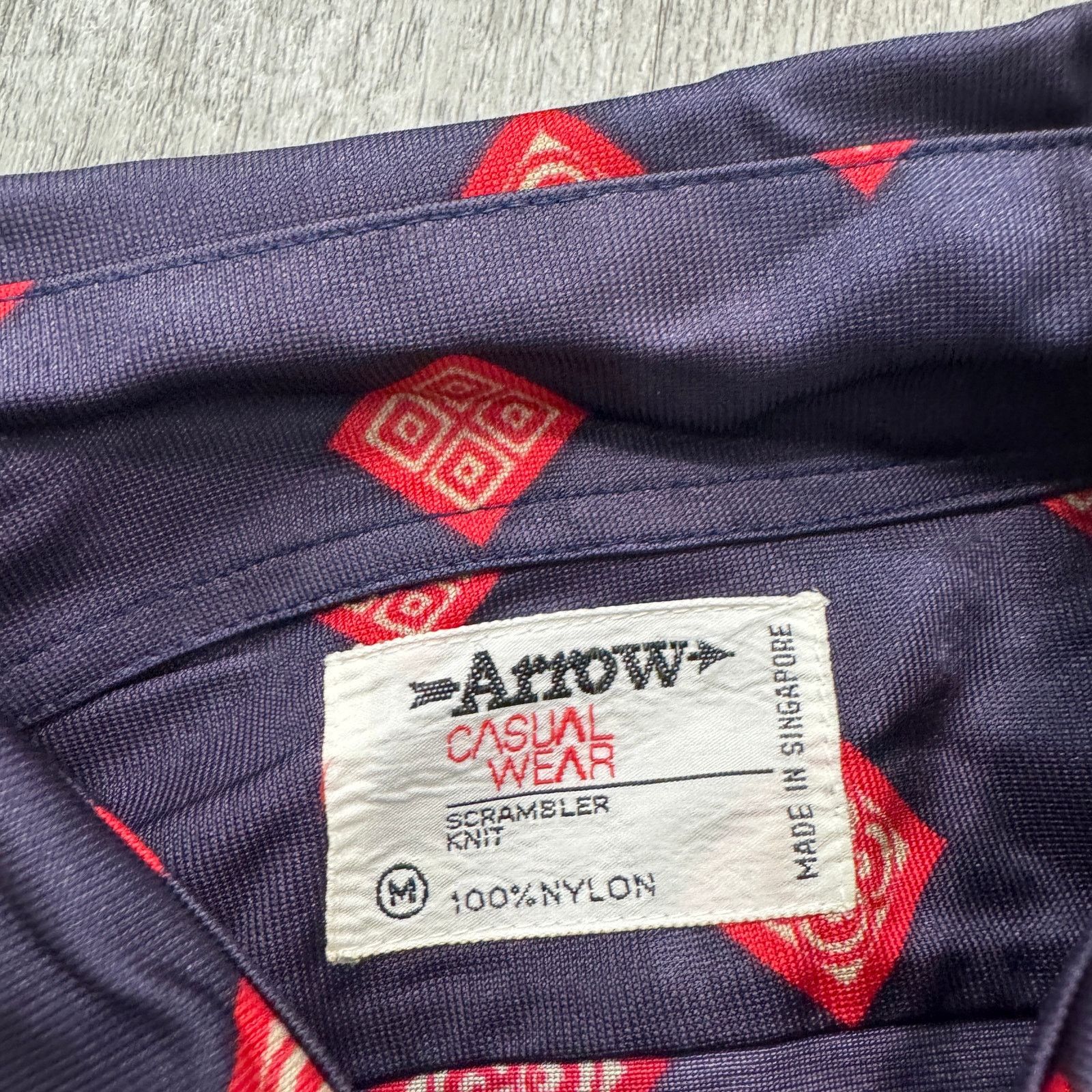 Vintage Vintage Arrow Shirt Mens Medium Geometric All Over Print 70s Size US M / EU 48-50 / 2 - 5 Thumbnail