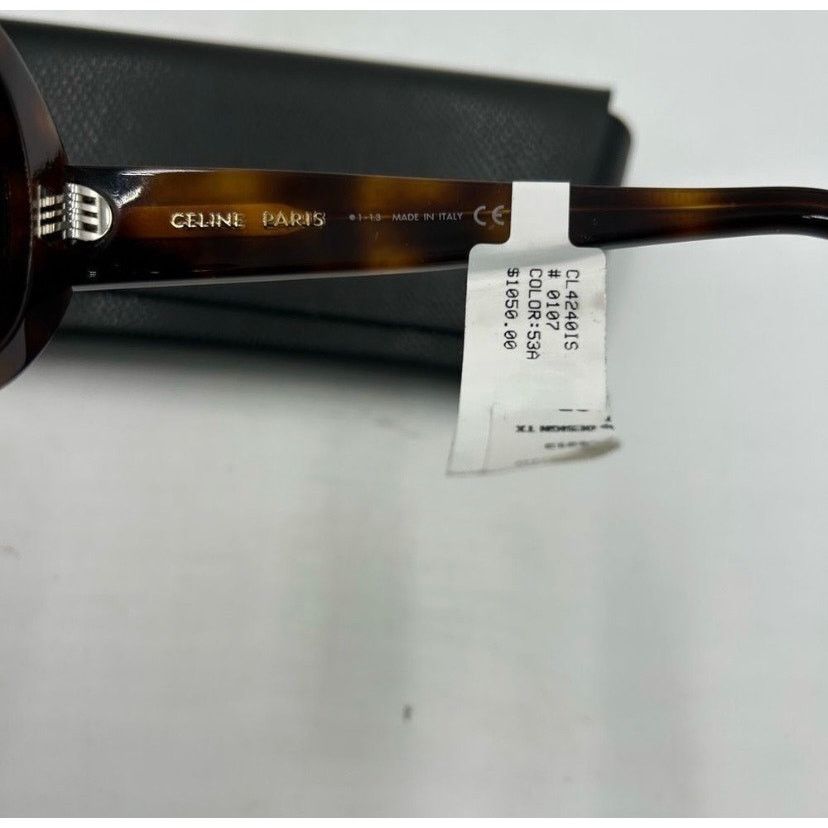 Celine Women's Celine Havana brown crystal sunglasses made in Italy Size ONE SIZE - 4 Thumbnail