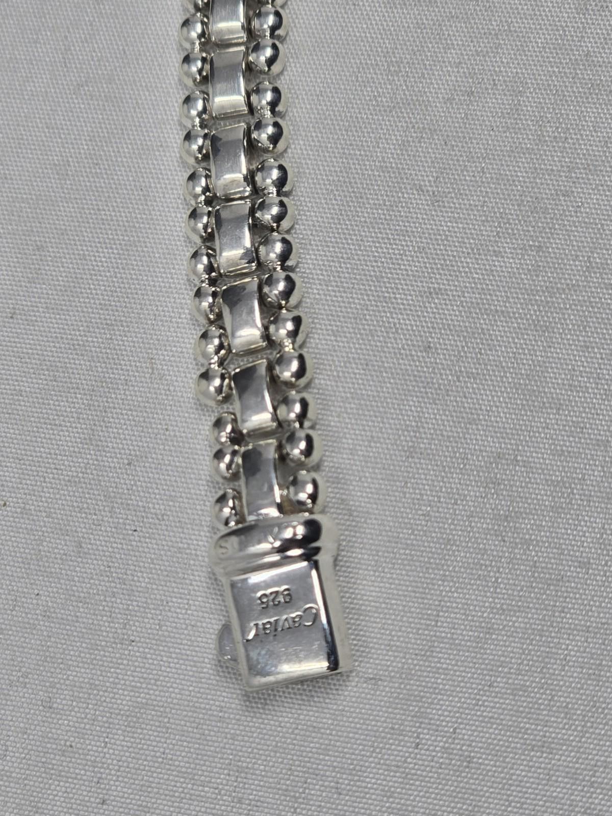 Lacoste Lagos Caviar Spark Diamond Pavé Link Bracelet 7in Size ONE SIZE - 6 Thumbnail