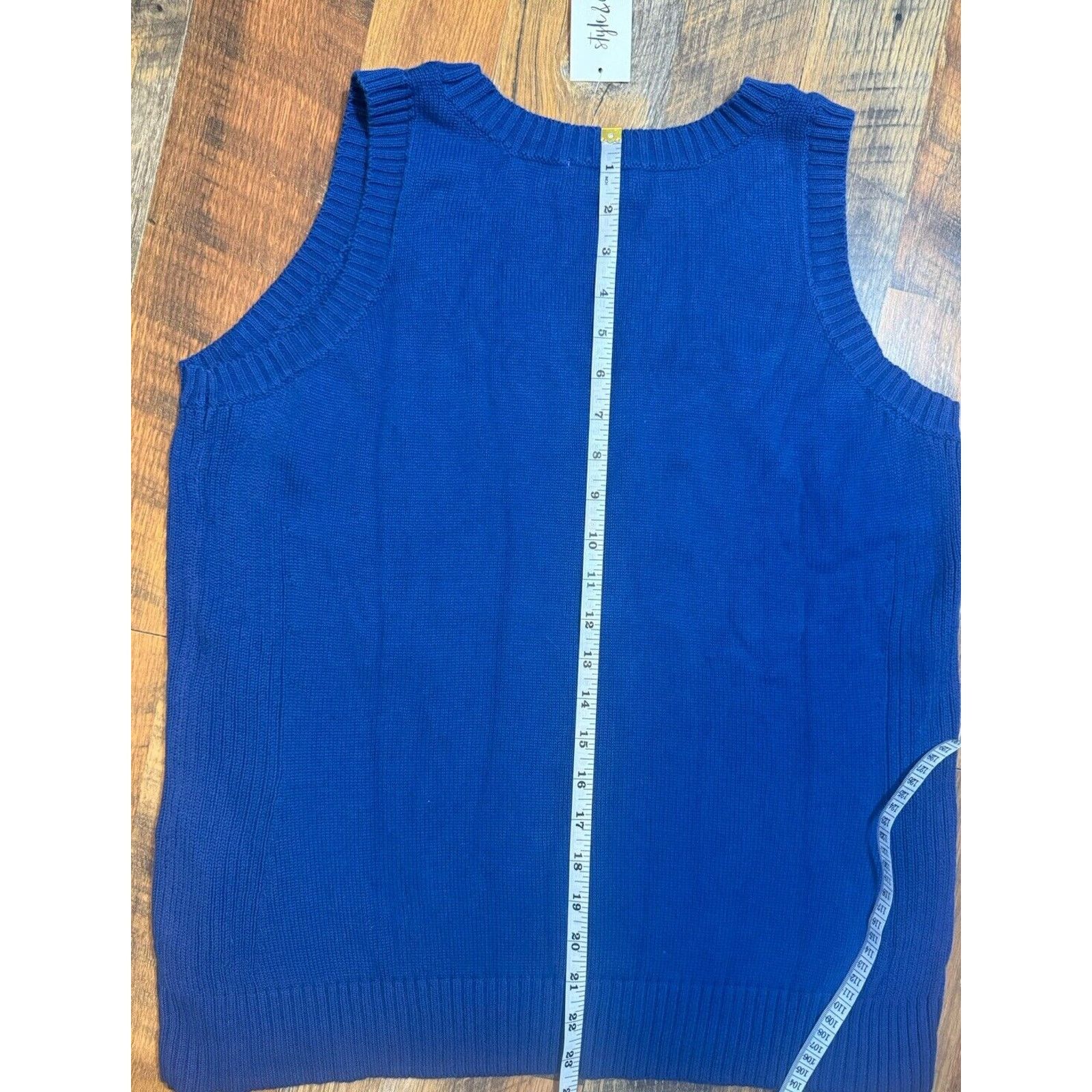 Other Style & CoSweater-Knit Tank Royal Blue Size Large, NWT Size L / US 10 / IT 46 - 9 Thumbnail