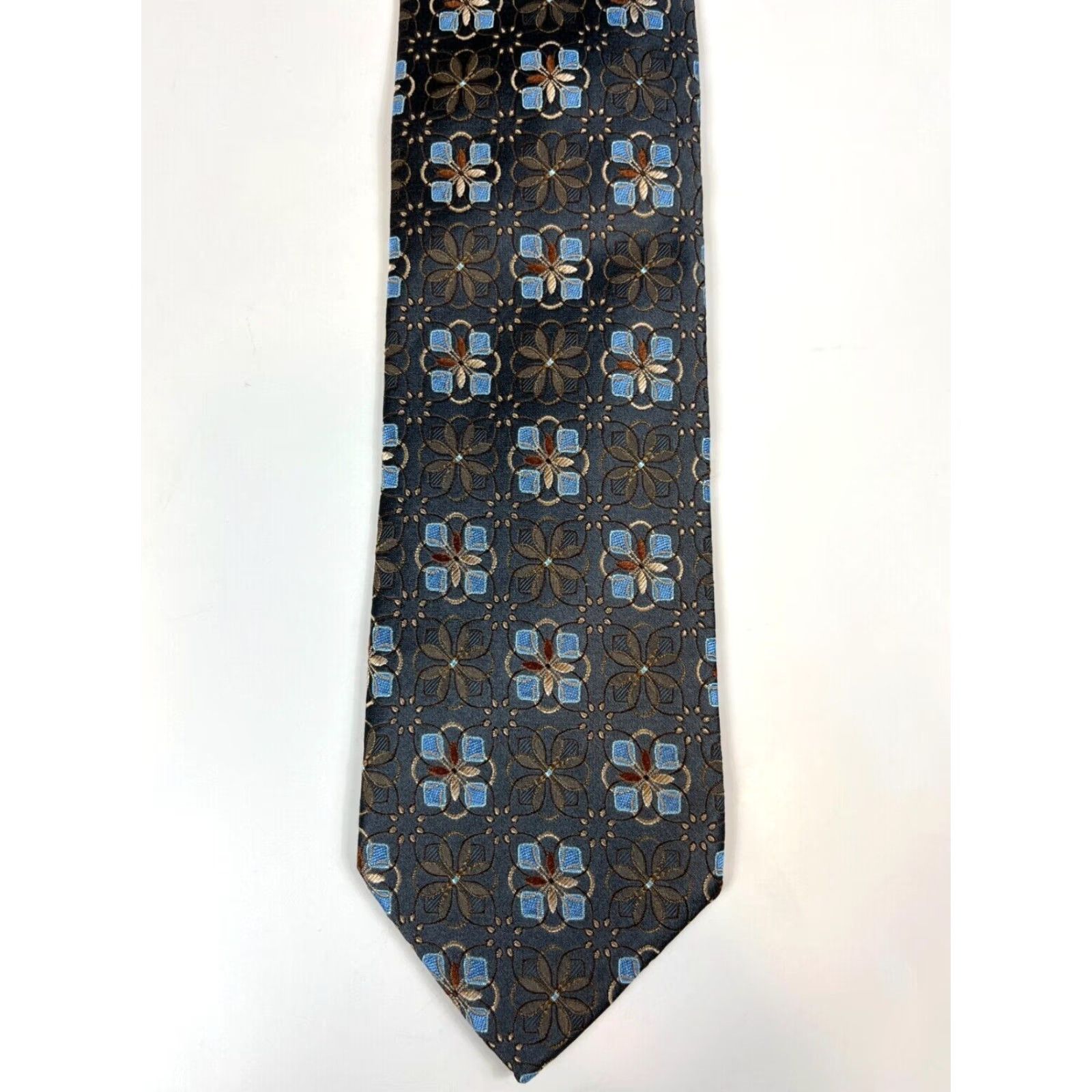 Ermenegildo Zegna VINTAGE Men's Ermenegildo Zegna Floral Luxury Silk Tie Made in Italy Size ONE SIZE - 4 Thumbnail
