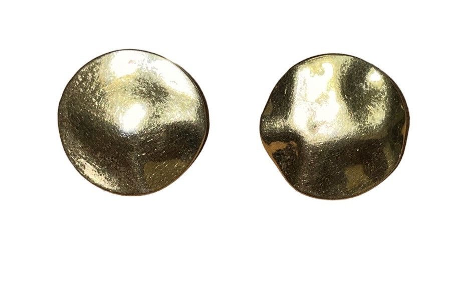 Vintage Vintage 80’s Monet Hammered Dome Earrings Size ONE SIZE - 11 Thumbnail