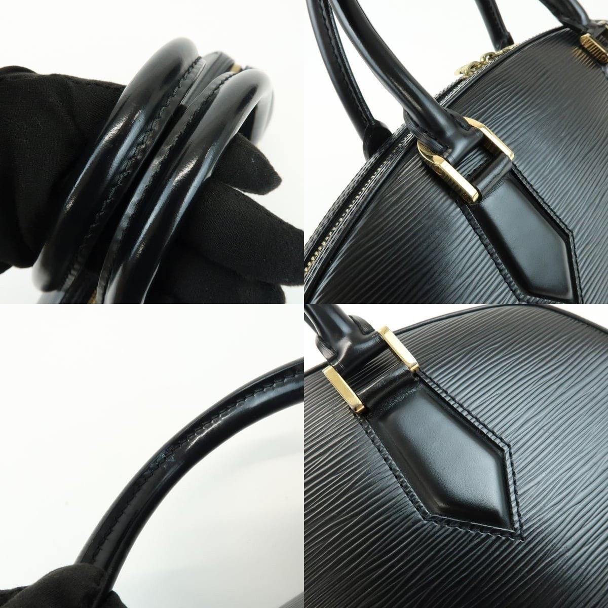 Louis Vuitton Louis Vuitton Epi Jasmine Satchel Leather Black Size ONE SIZE - 4 Thumbnail