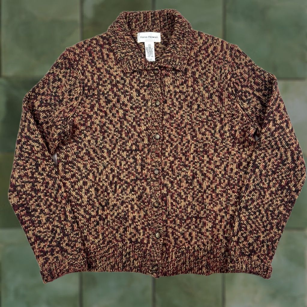 Vintage VINTAGE Rena Rowan Sweater Womens Medium Knit Wool Blend Collar Red 80s 90s Size M / US 6-8 / IT 42-44 - 1 Thumbnail