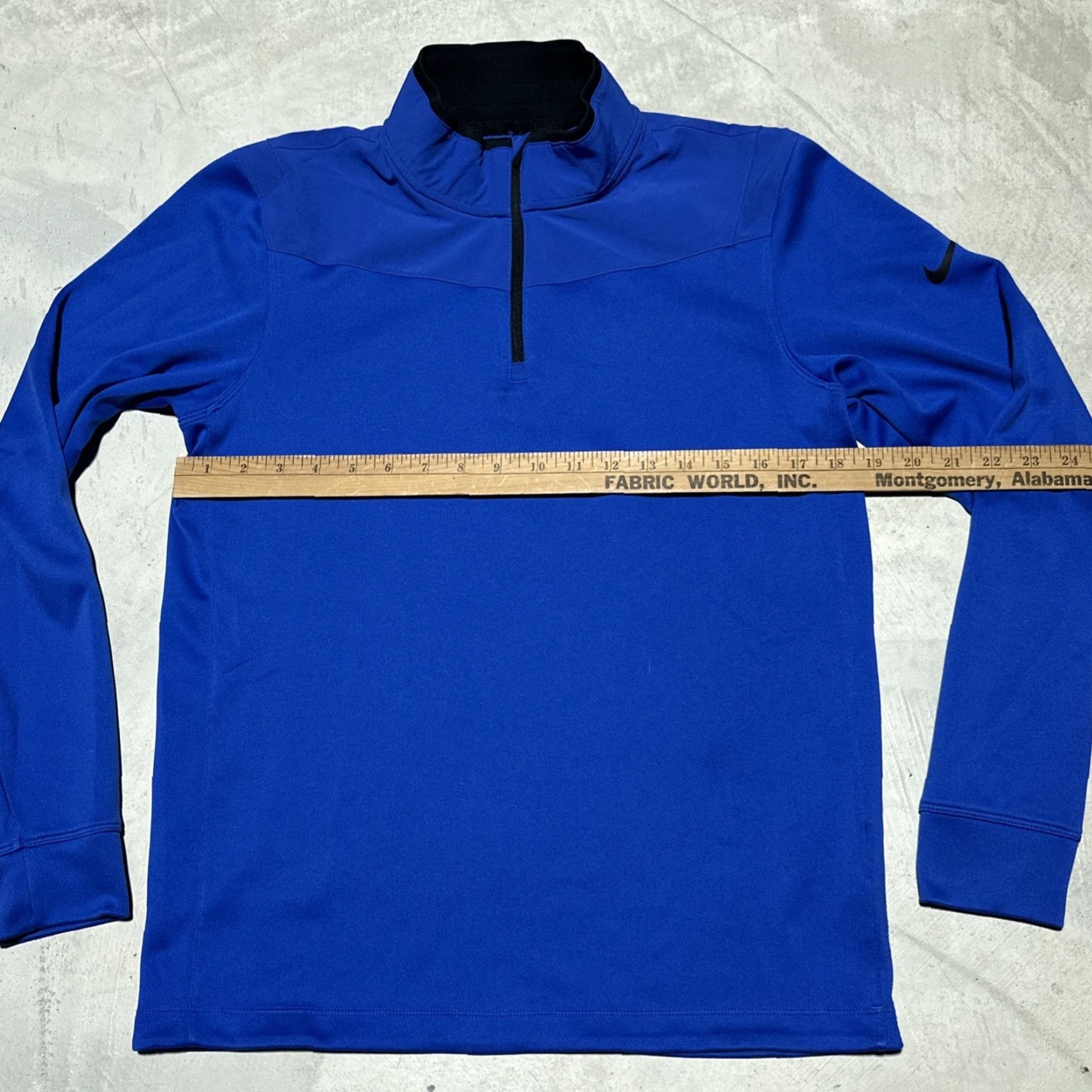 Nike Nike Golf Pullover Men S Blue Dri-FIT Quarter Zip Long Sleeve Top Wicking Size US S / EU 44-46 / 1 - 4 Thumbnail