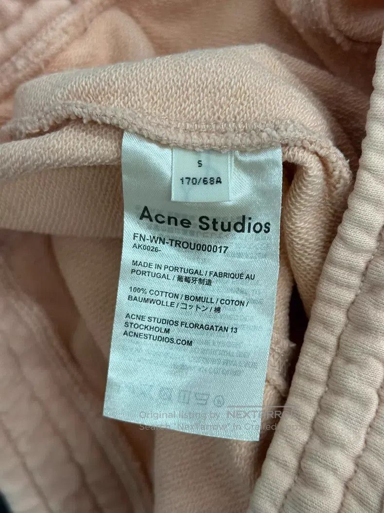 Acne Studios Acne Studios size S Pink Letter Drawstring Casual Pants Size 22" - 5 Thumbnail
