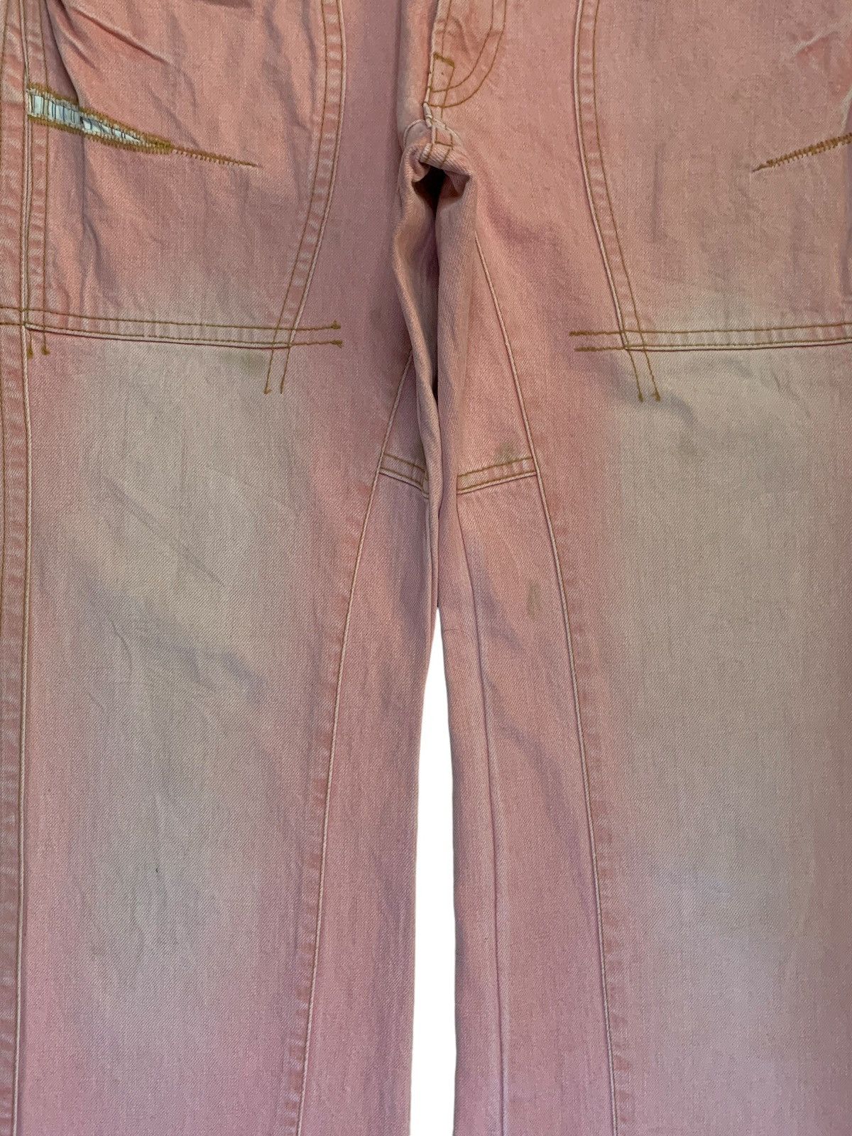 Japanese Brand Vintage Japanese Brand Faded Wash Patched Bootcut Jeans Size US 34 / EU 50 - 5 Thumbnail