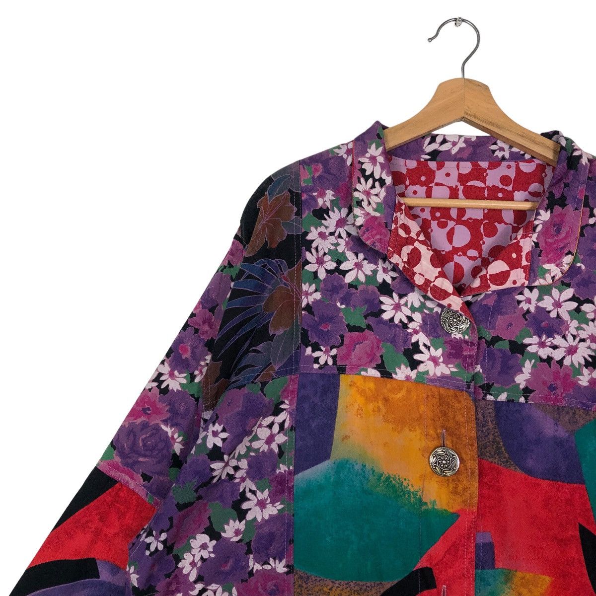 Japanese Brand 🔥Vintage Double Breast Jacket Navajo Aztec Native Design Size US M / EU 48-50 / 2 - 6 Thumbnail