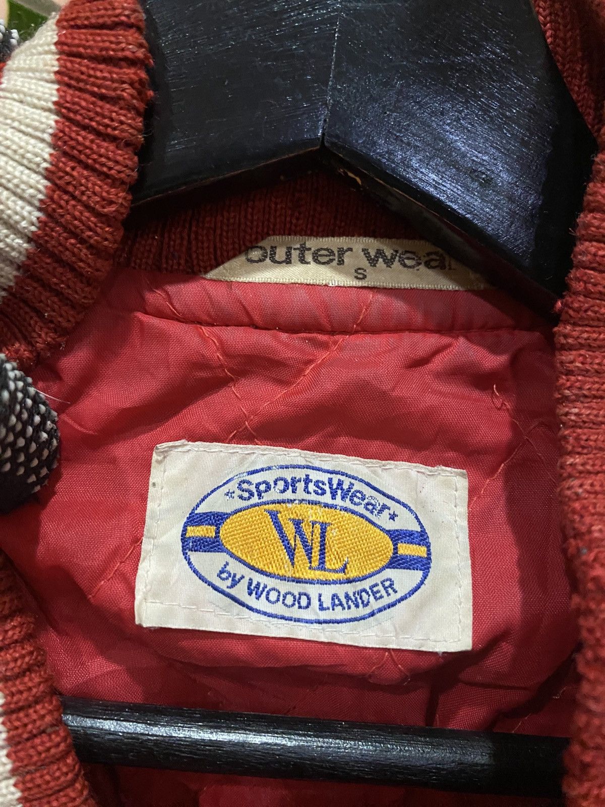Mickey Mouse Vintage 80s WOOD LANDER Varsity Mickey Mouse Bomber Jacket Size US S / EU 44-46 / 1 - 5 Thumbnail