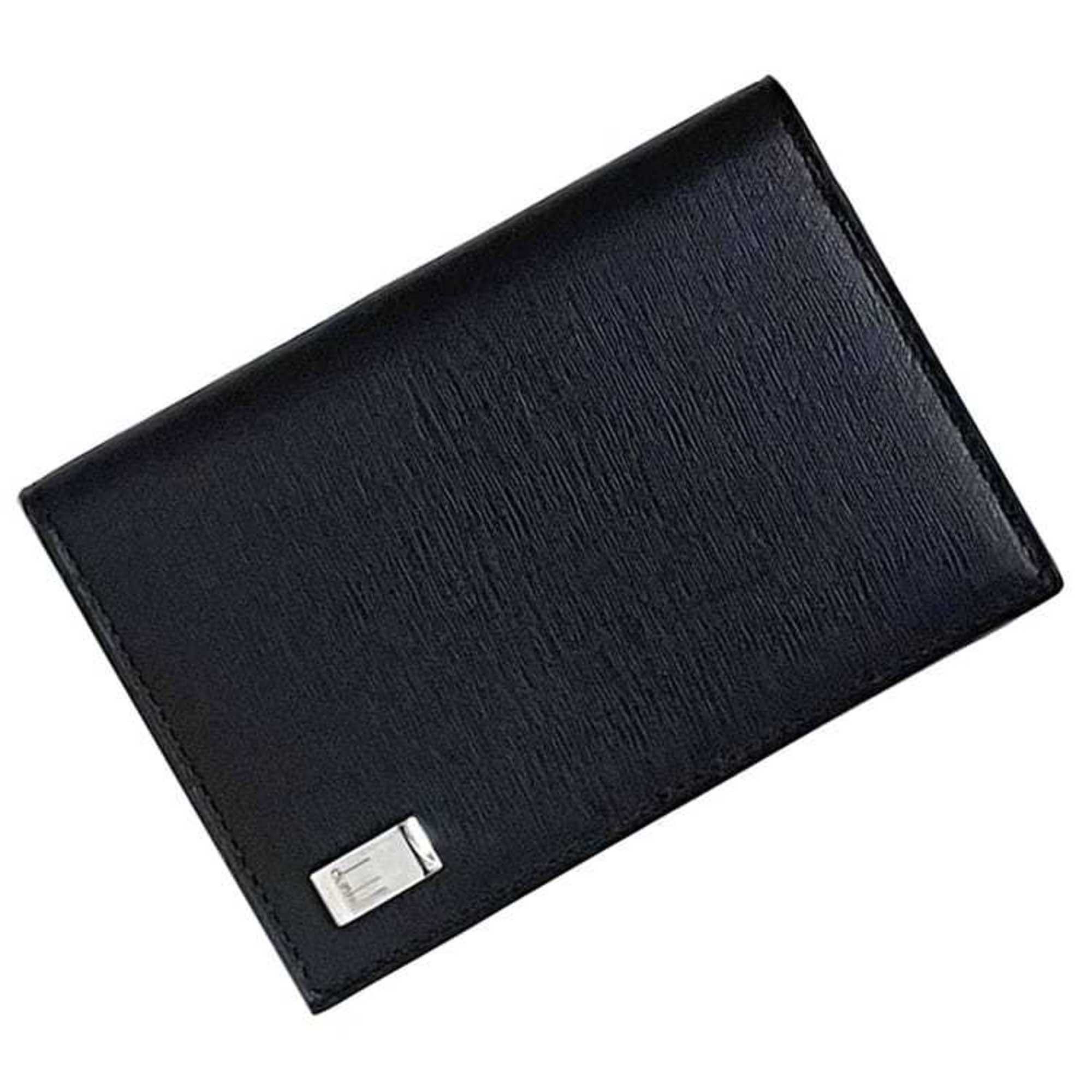 Alfred Dunhill Dunhill Business Card Holder ec-23102 Black Sidecar EP4700E Unused Leather Plate Case Size ONE SIZE - 1 Thumbnail