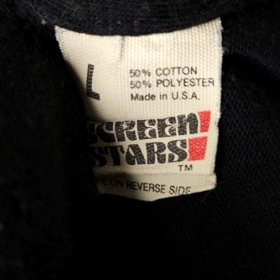 Vintage VINTAGE Screen Stars T Shirt Mens Medium Black Caribiner Mountain Climbing Made In USA Size US M / EU 48-50 / 2 - 7 Thumbnail
