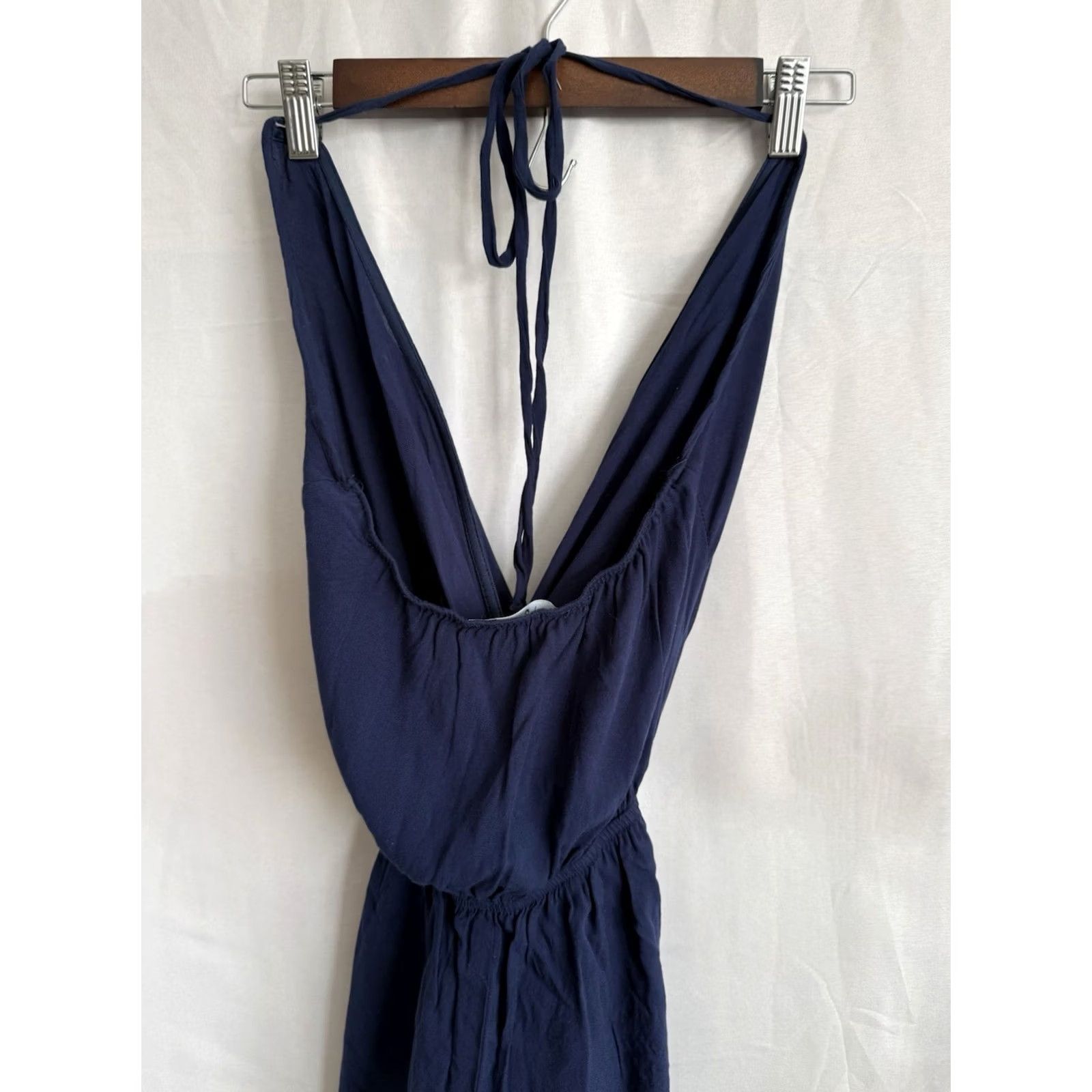 Lulus Lulus Halter Jumpsuit One Piece XS Women’s Beach Vacation Concert Jogger Bottoms Blue Size 26" / US 2 / IT 38 - 5 Thumbnail
