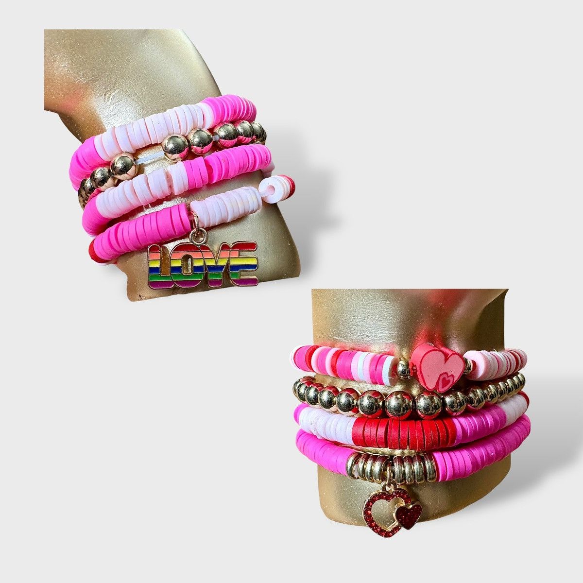 Other Bella Lux Gold Love Hand Friendship Bracelets Figurine Size ONE SIZE - 11 Thumbnail