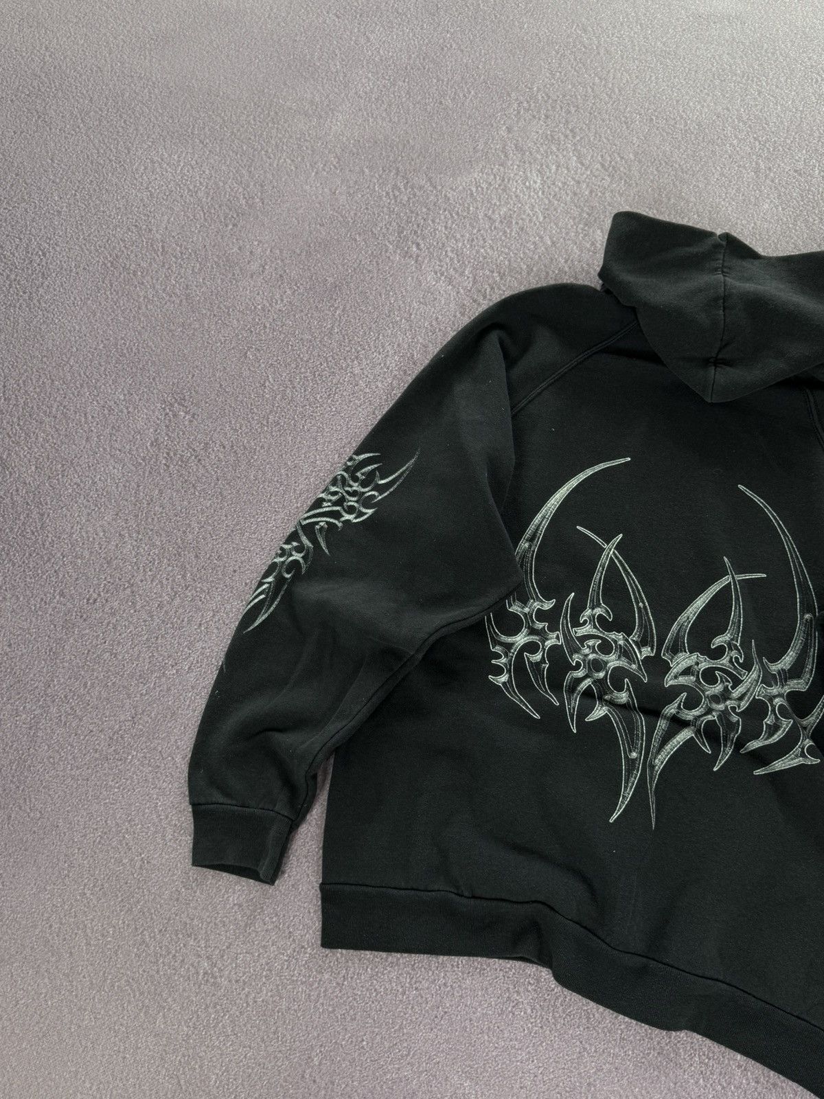 Japanese Brand Crazy Tribal Hoodie Y2K Affliction Swag Size US XL / EU 56 / 4 - 10 Thumbnail