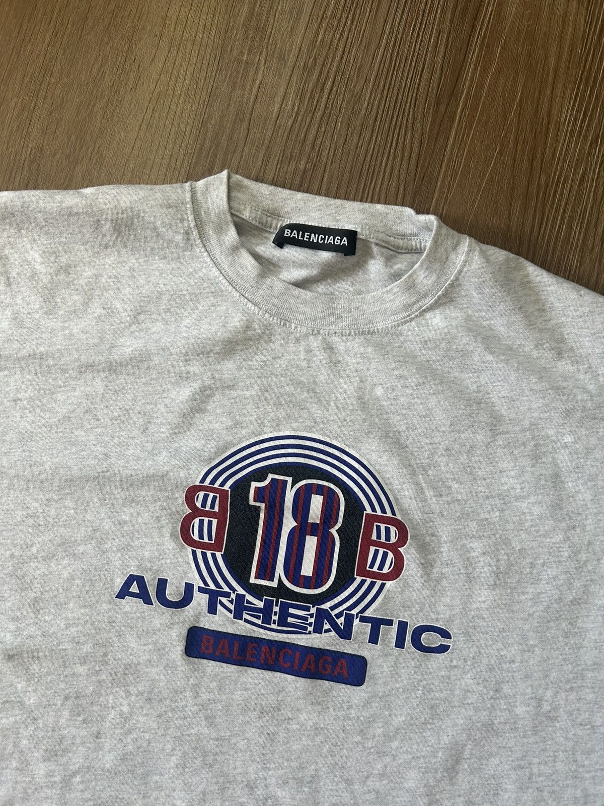 Balenciaga Balenciaga Authentic Tee Grey SS17 Size US S / EU 44-46 / 1 - 2 Thumbnail