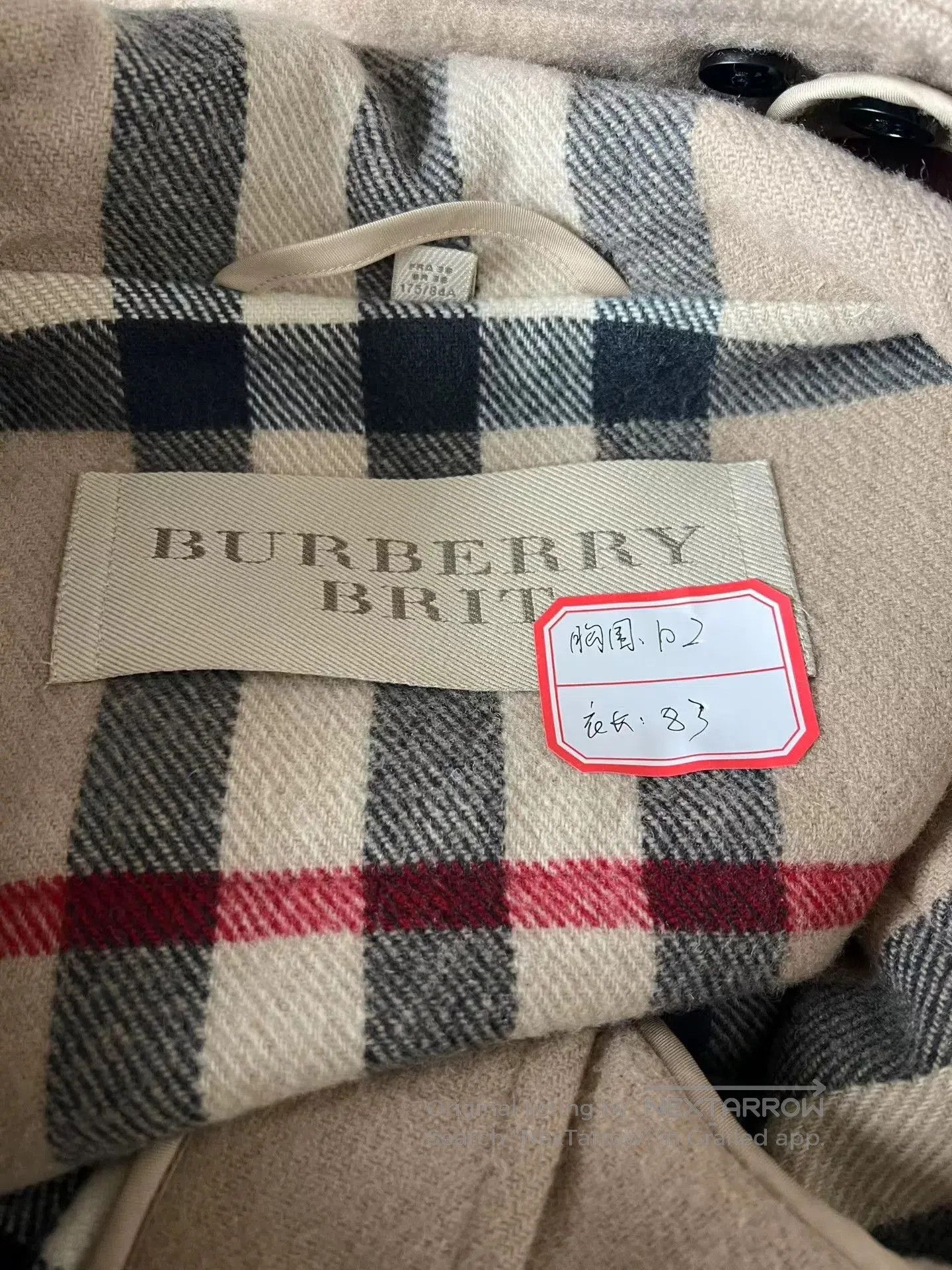 Burberry burberry toggle coat in beige. Size S / US 4 / IT 40 - 3 Thumbnail