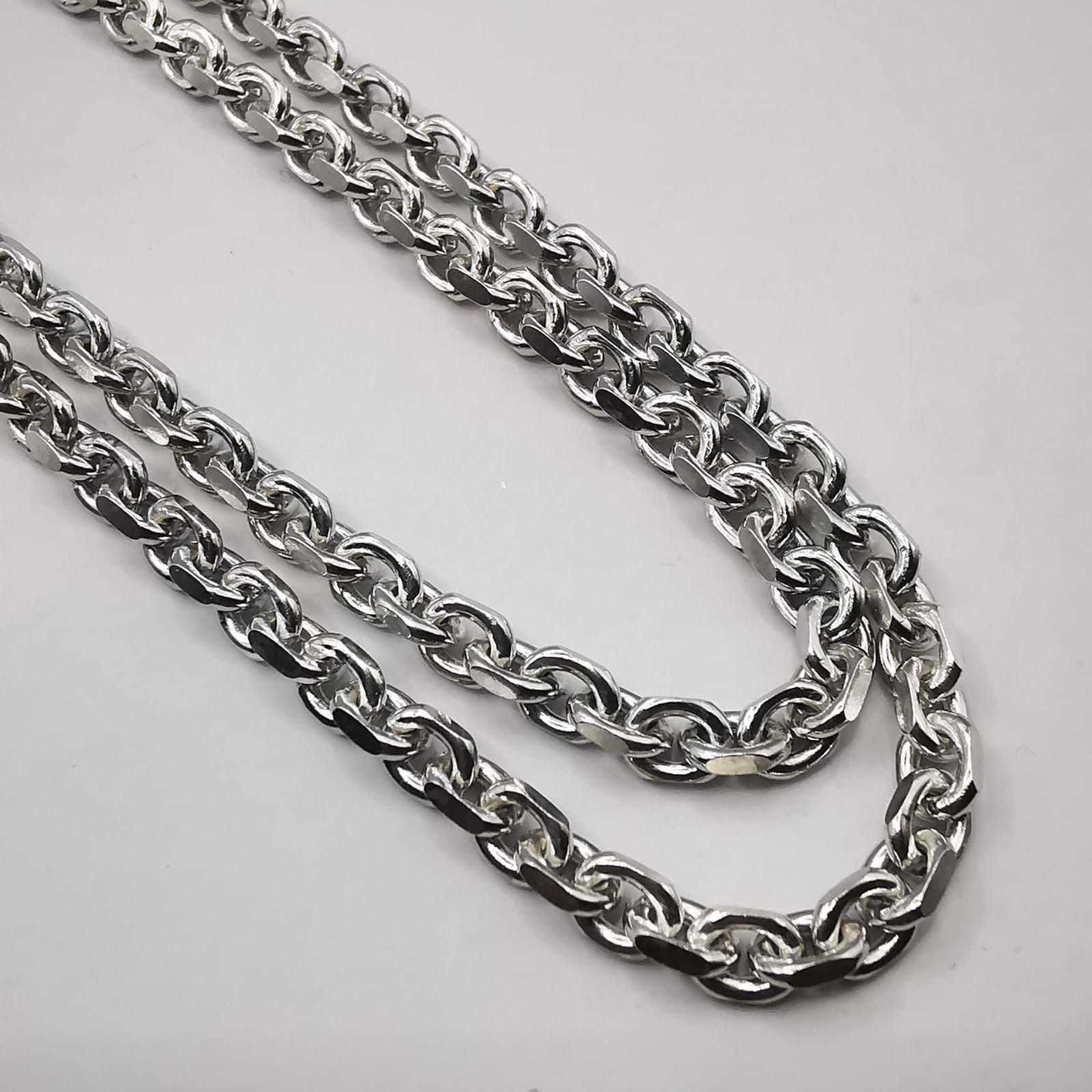 Sterling Silver Vintage Chain,925 Sterling Silver,Signed ,Handmade 26,45g Size ONE SIZE - 8 Thumbnail