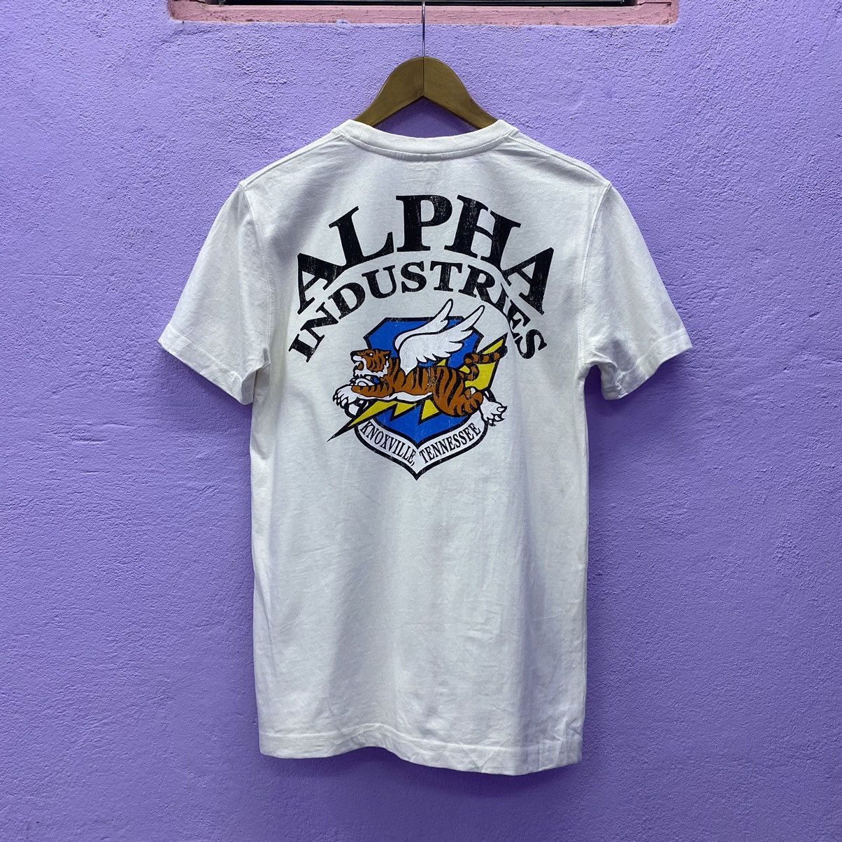Alpha Industries × Vintage Alpha Industries Big Logo Backhit Pocket Tee Size US M / EU 48-50 / 2 - 1 Thumbnail