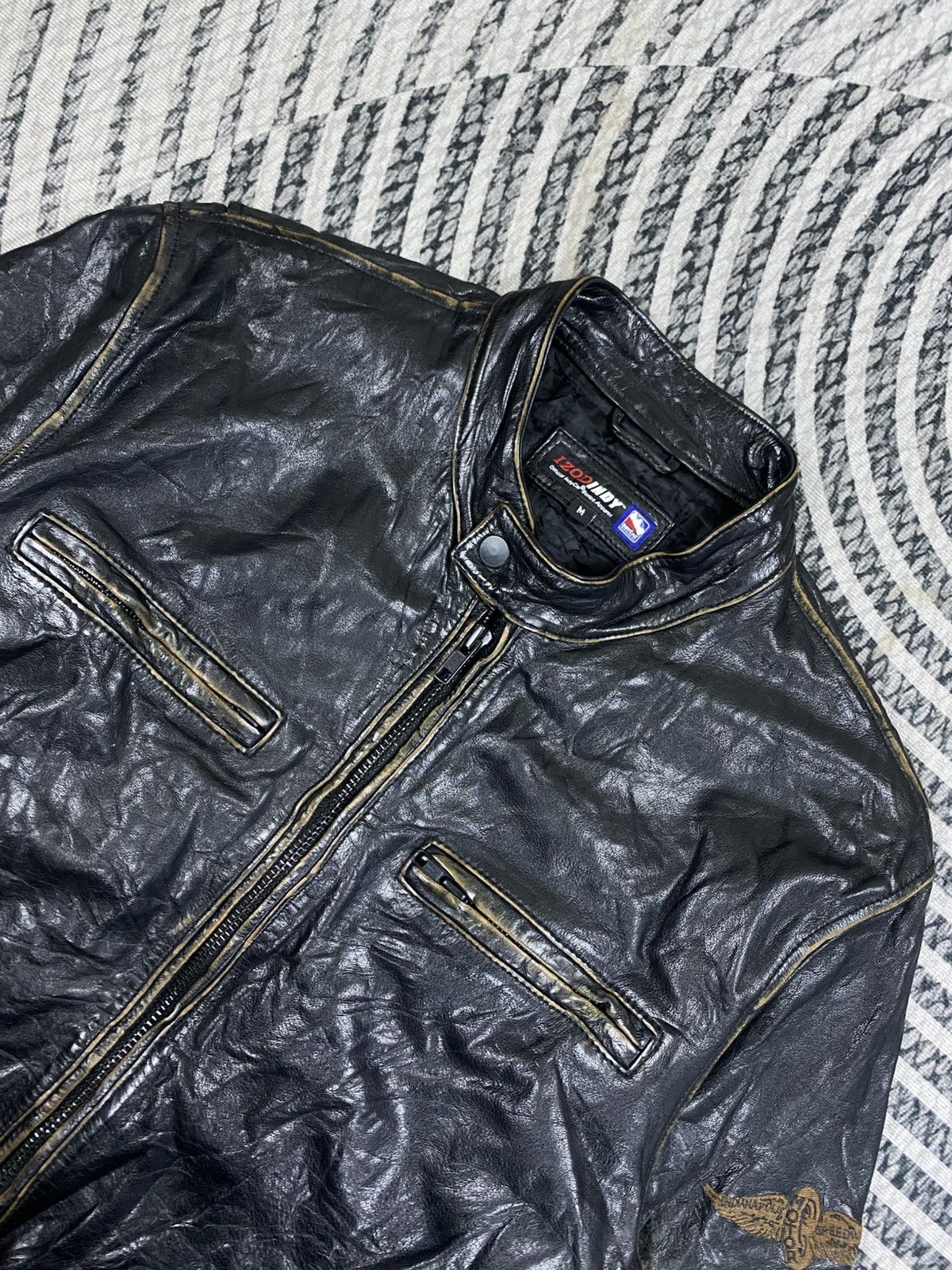 Izod Vintage Izod Indy Car Series Speedway Leather Jacket Size US M / EU 48-50 / 2 - 7 Thumbnail