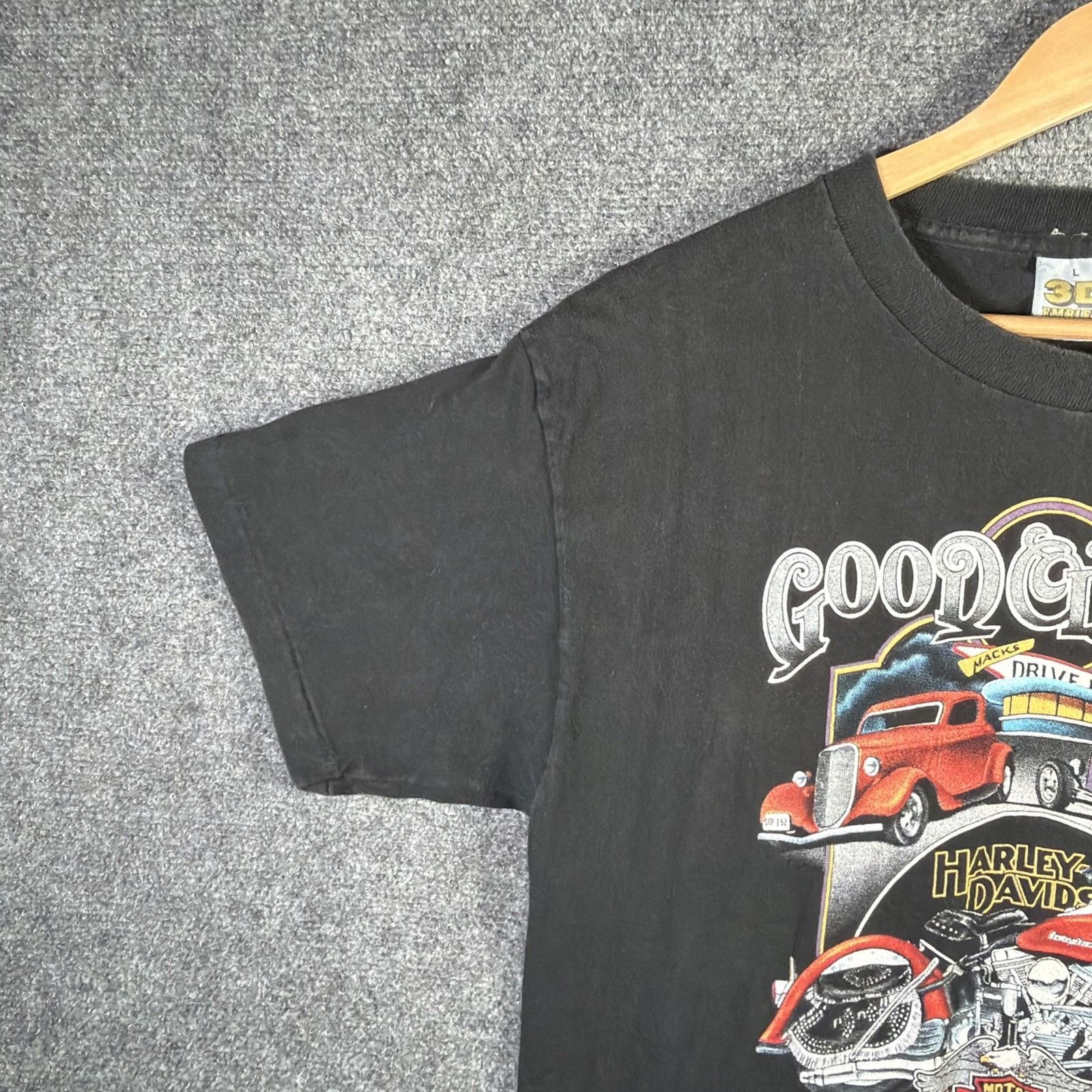 Harley Davidson Vintage Harley Davidson Shirt Mens Large Black 80s 3D Emblem Size US L / EU 52-54 / 3 - 6 Thumbnail