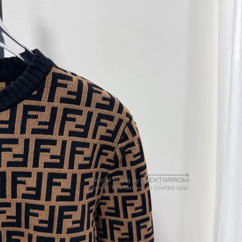 Fendi Fendi All-over Printed Knit Sweater Size XS / US 0-2 / IT 36-38 - 4 Thumbnail