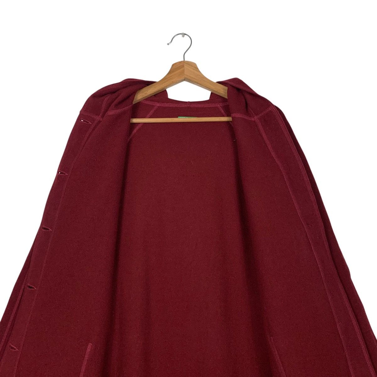 Benetton United Colors of Benetton Oversized Long Coat #2135-C94 Size S / US 4 / IT 40 - 14 Thumbnail