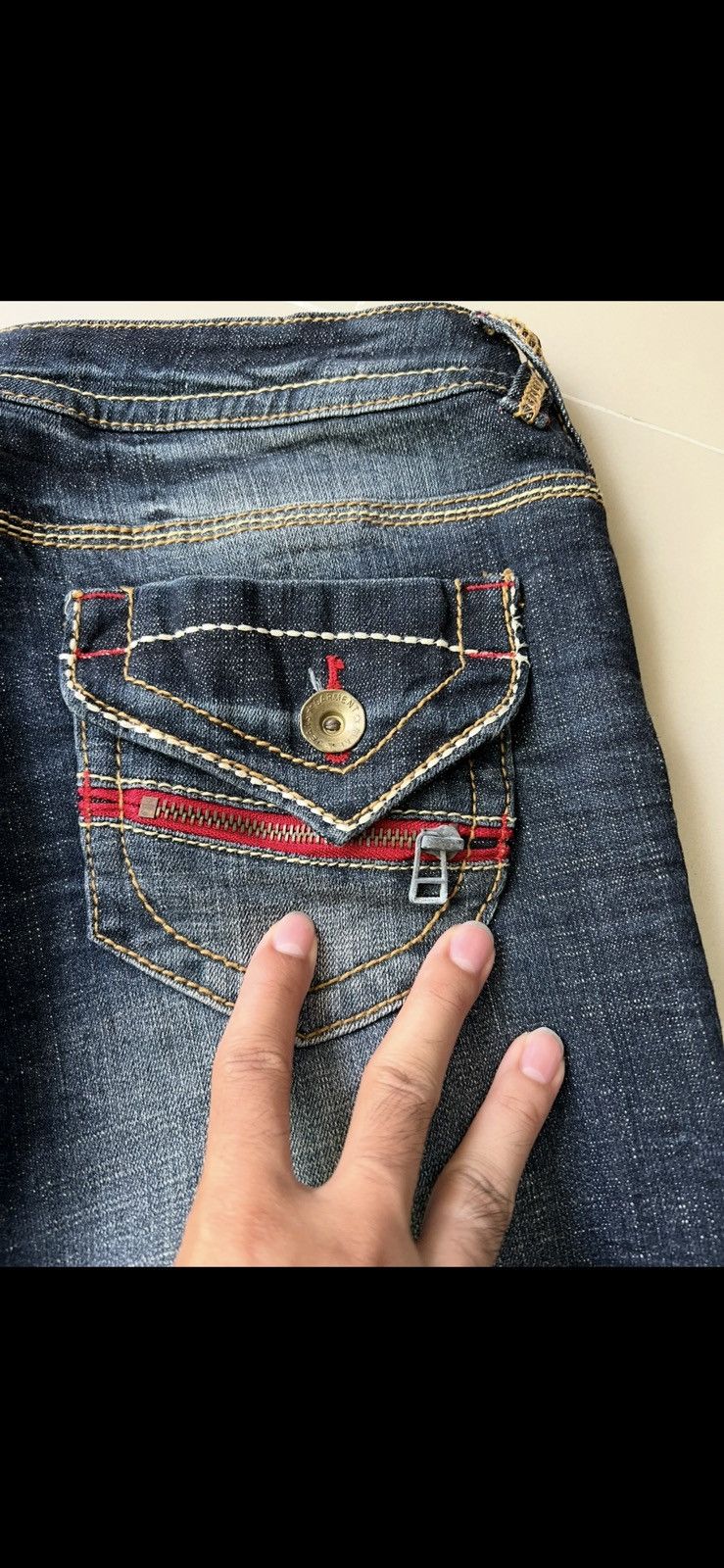 Japanese Brand Mer-Lassette Japanese Y2K Denim Jeans Size US 34 / EU 50 - 3 Thumbnail