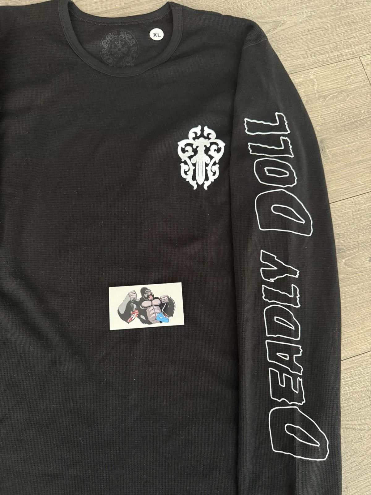 Chrome Hearts Chrome Hearts Deadly Doll Thermal Black Size US XXL / EU 58 / 5 - 4 Thumbnail