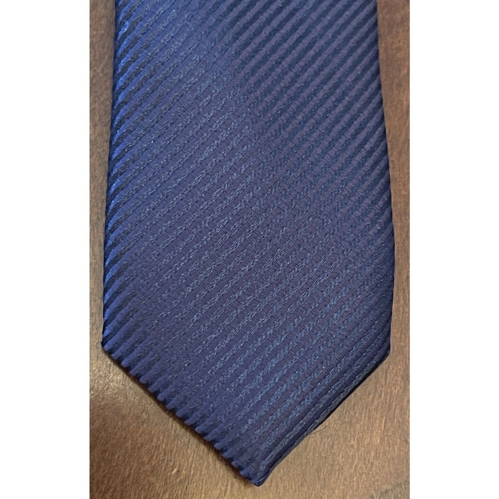 Perry Ellis Perry Ellis Portfolio Repp Blue 100% Polyester Made In China Size ONE SIZE - 6 Thumbnail