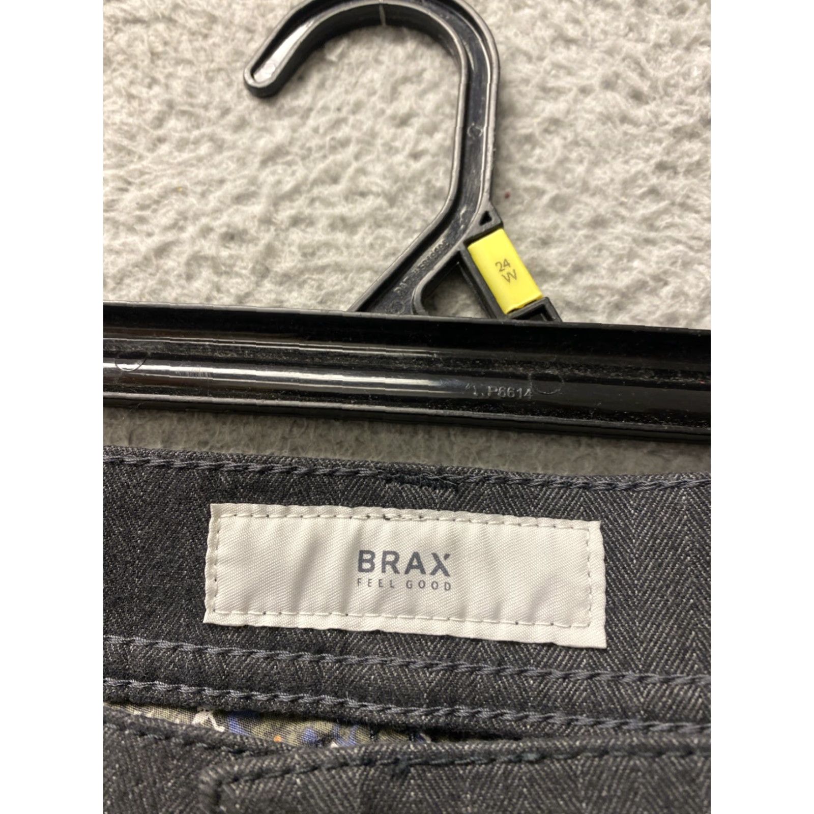 BRAX BRAX Feel Good Pants Mens 38x28 Gray Flat Front Dress Pants Slim/Classic Straight Leg 5-Pocket Comfortable Easy Care N/A Size US 38 / EU 54 - 4 Thumbnail