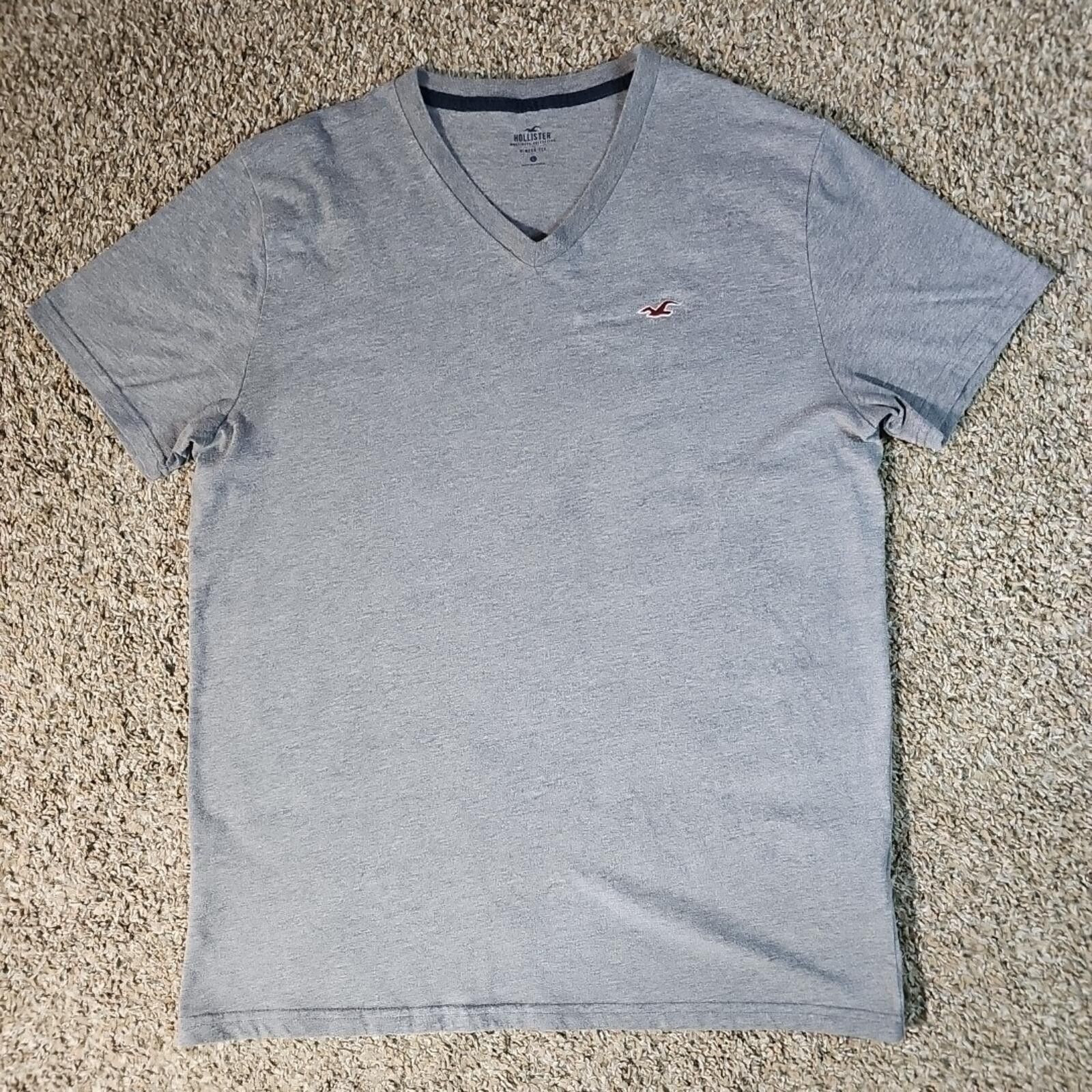 Hollister Hollister V-neck L Gray Tshirt Size US L / EU 52-54 / 3 - 1 Thumbnail