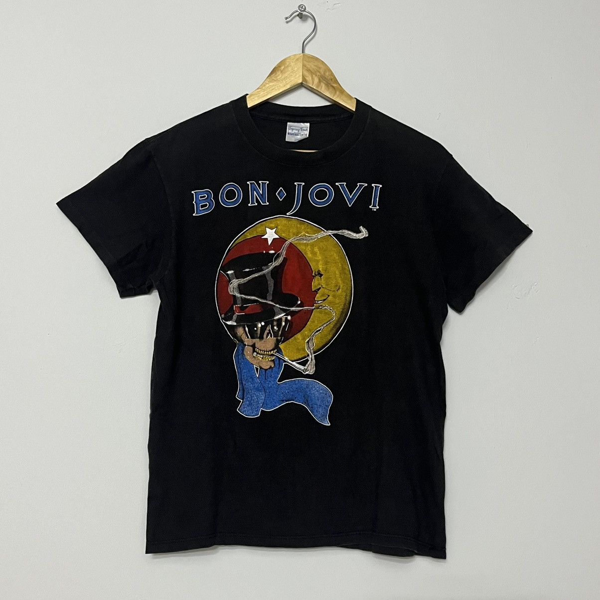 Band Tees × Bon Jovi × Vintage Vintage Bon Jovi Rocks Your Ass Off 80s Tag Spring Ford Size US L / EU 52-54 / 3 - 1 Thumbnail
