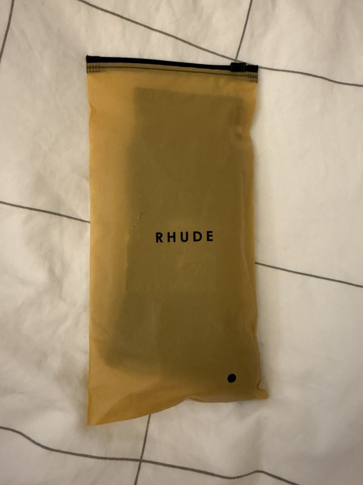 Rhude Rhude Scrambler Sock Black / Yellow Scrambled Logo Socks Size ONE SIZE - 5 Thumbnail