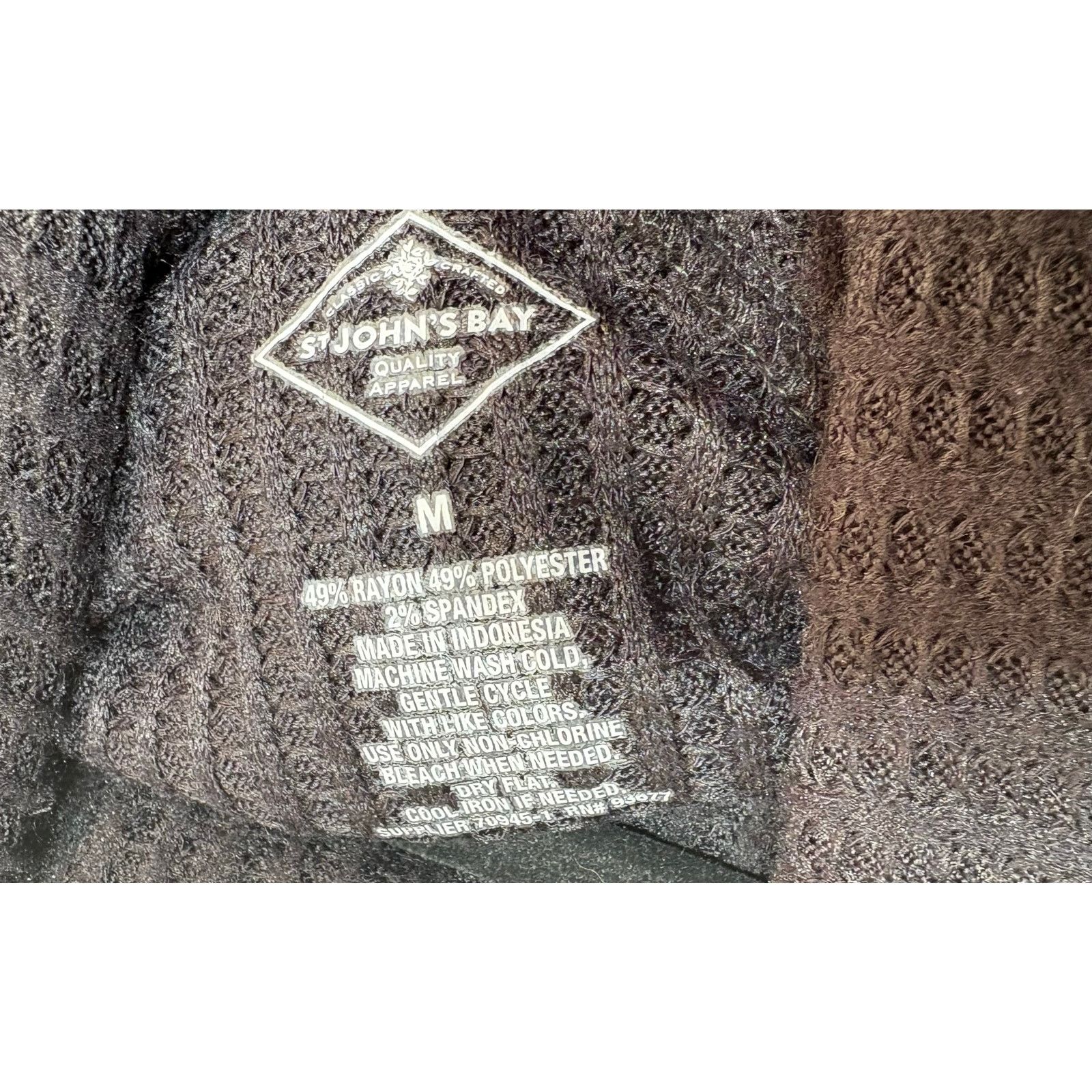 St. Johns Bay St. John's Bay | Waffle Knit Cardigan Sweater | Medium Size M / US 6-8 / IT 42-44 - 3 Thumbnail