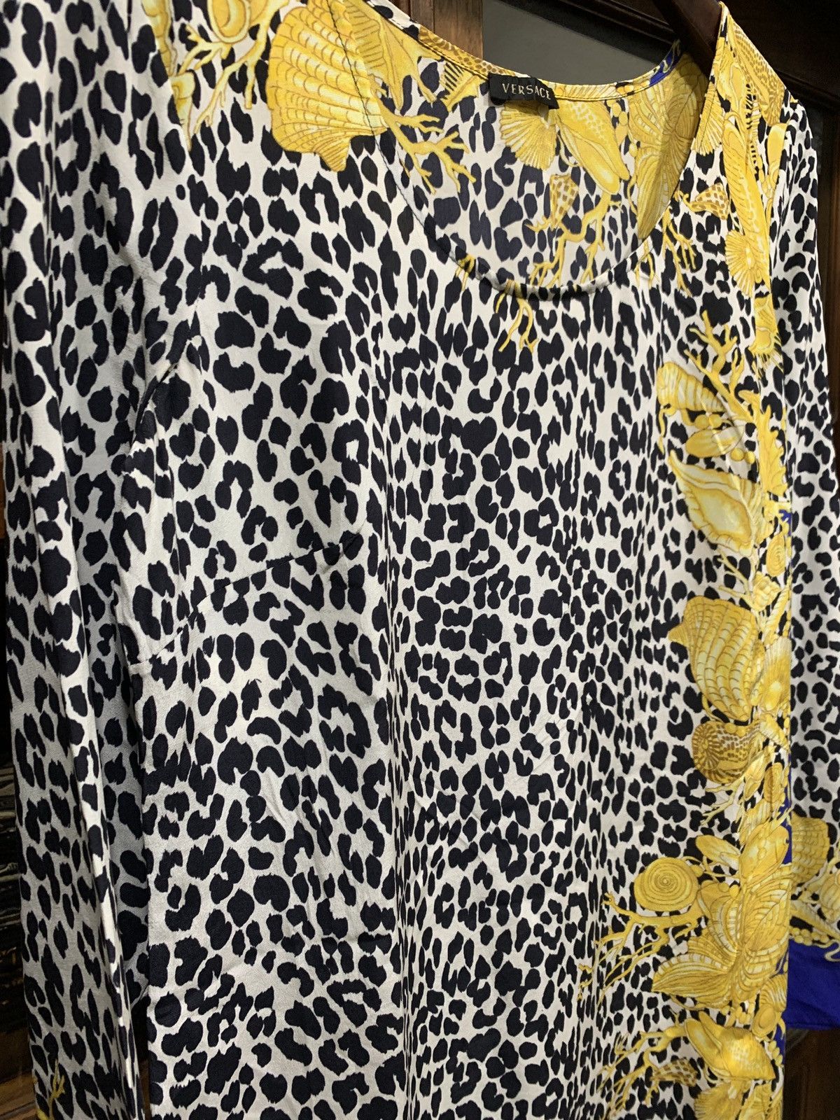 Versace Versace Mini Dress Leopard Print 100% Silk Size XS / US 0-2 / IT 36-38 - 3 Thumbnail