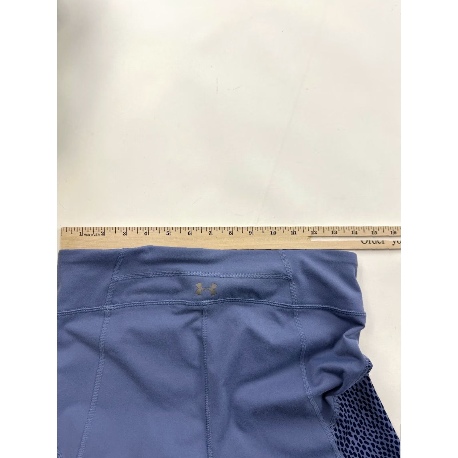 Under Armour Under Armour Leggings Womens M Blue Purple Periwinkle Cropped Compression Gym & Training Womens Activewear Size 32" / US 10 / IT 46 - 4 Thumbnail