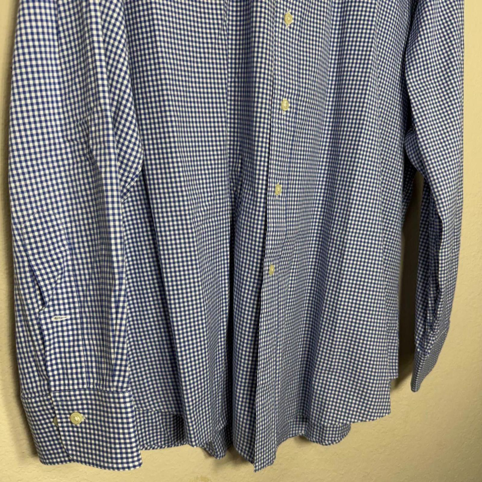 Lauren Ralph Lauren Ralph Lauren Shirt Men's 18 Blue Cotton Regent Custom Fit Size US M / EU 48-50 / 2 - 3 Thumbnail