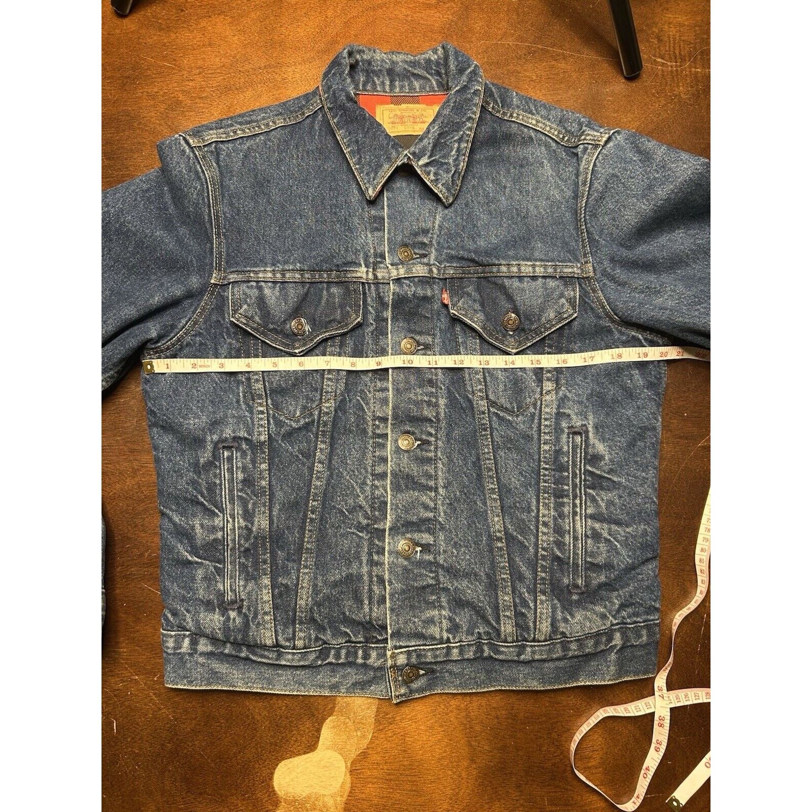 Levi's VTG 80s Levi's Flannel Lined Denim Trucker Jacket 70411-0816 Size US M / EU 48-50 / 2 - 8 Thumbnail