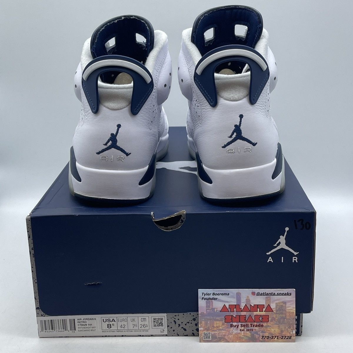 Jordan Brand Air Jordan 6 midnight navy Size US 8.5 / EU 41-42 - 3 Thumbnail