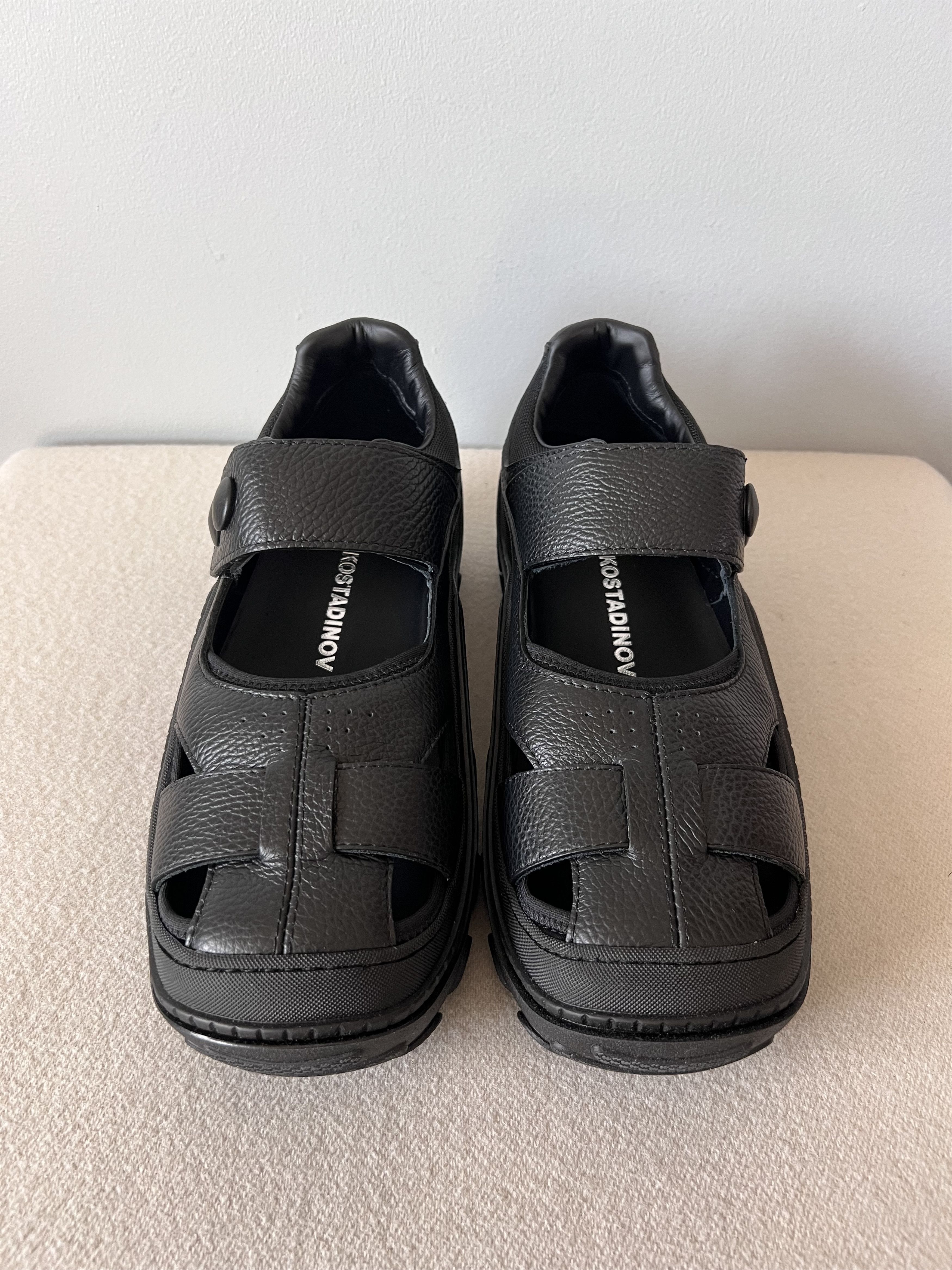 Kiko Kostadinov Kiko Kostadinov Tonkin Sandal Hybrid in Black Leather Size US 12 / EU 45 - 4 Thumbnail